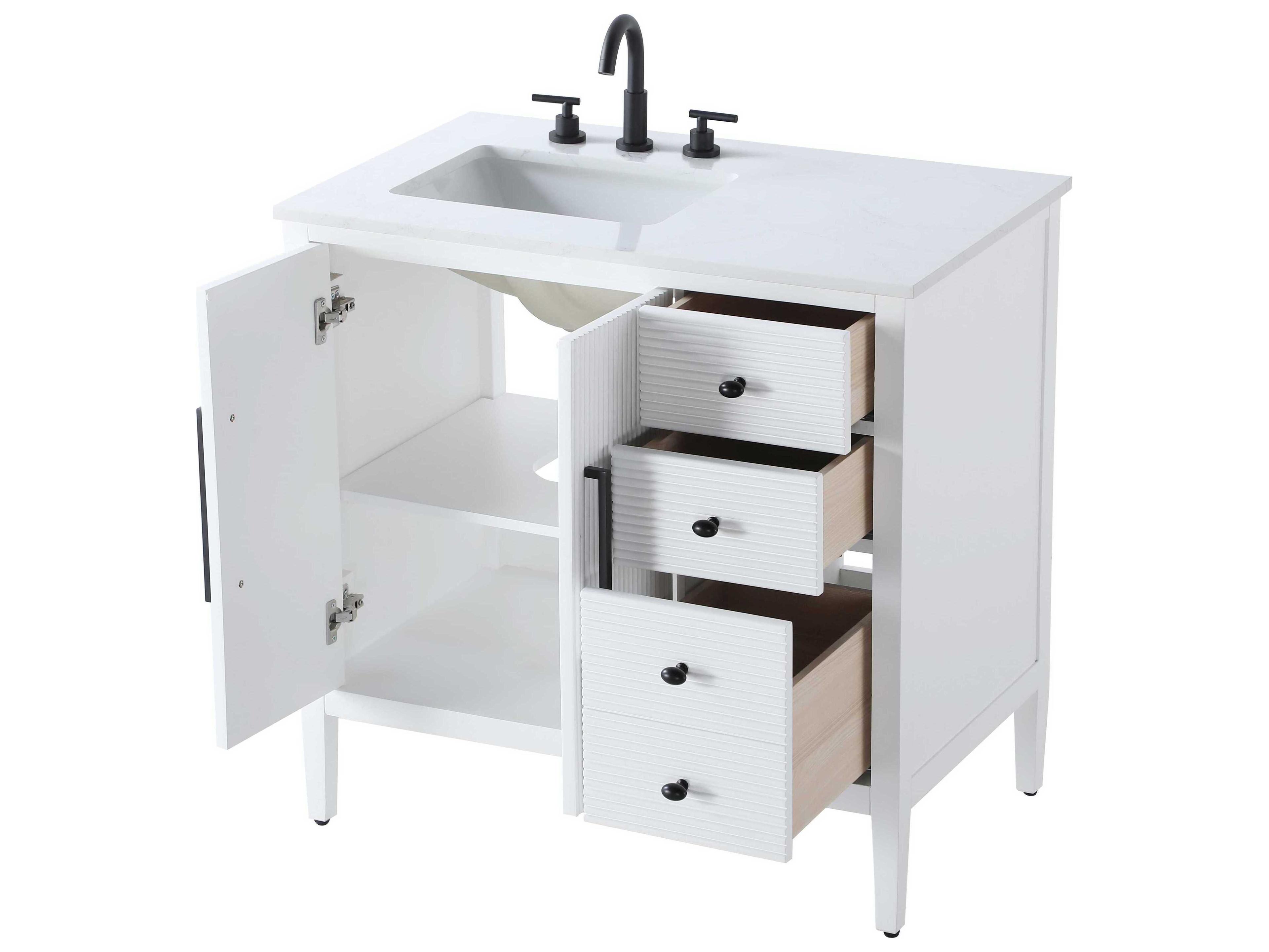 Elegant Lighting Blakely White Vanity
