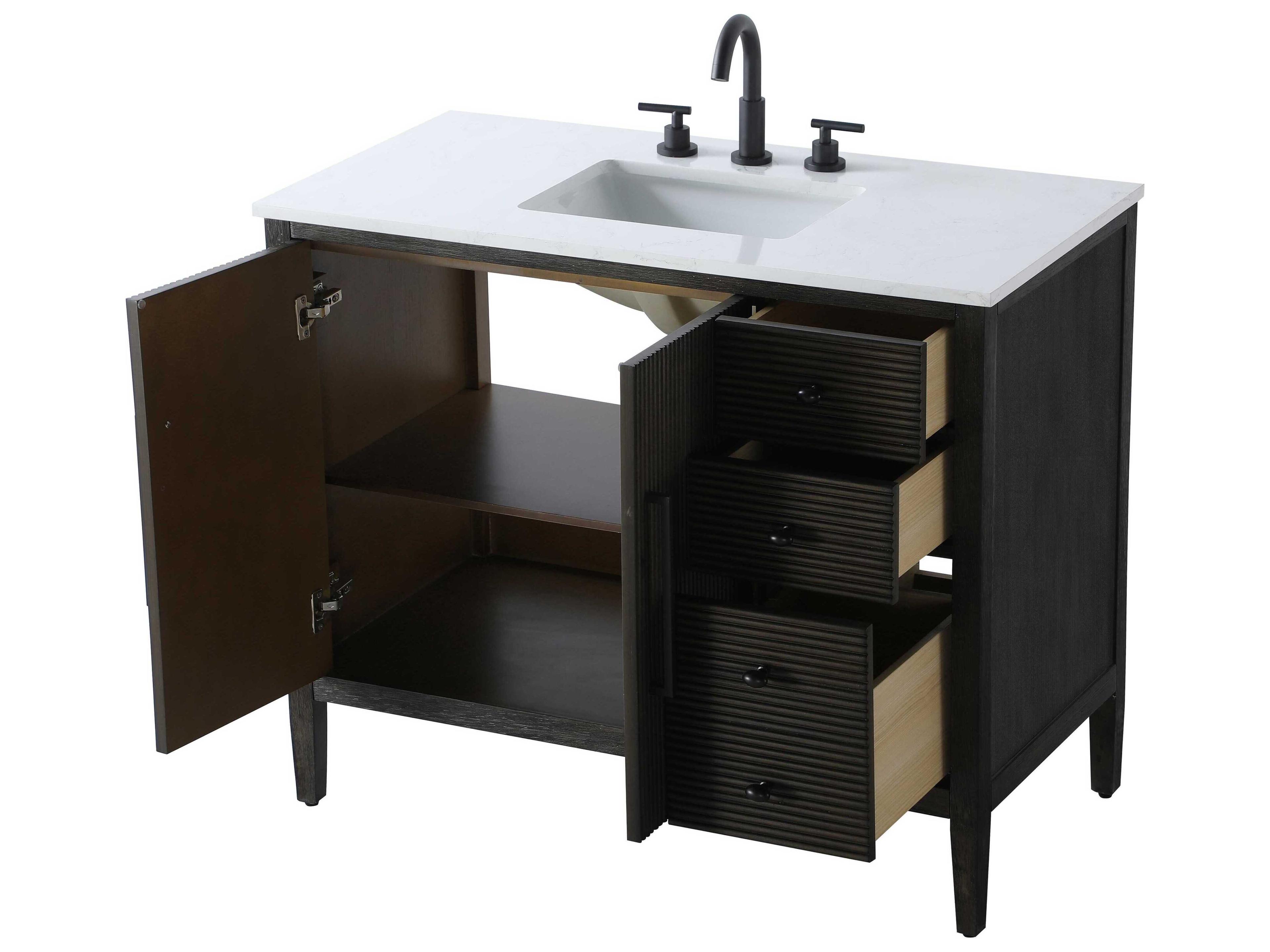 Elegant Lighting Blakely Chocolate Oak Vanity