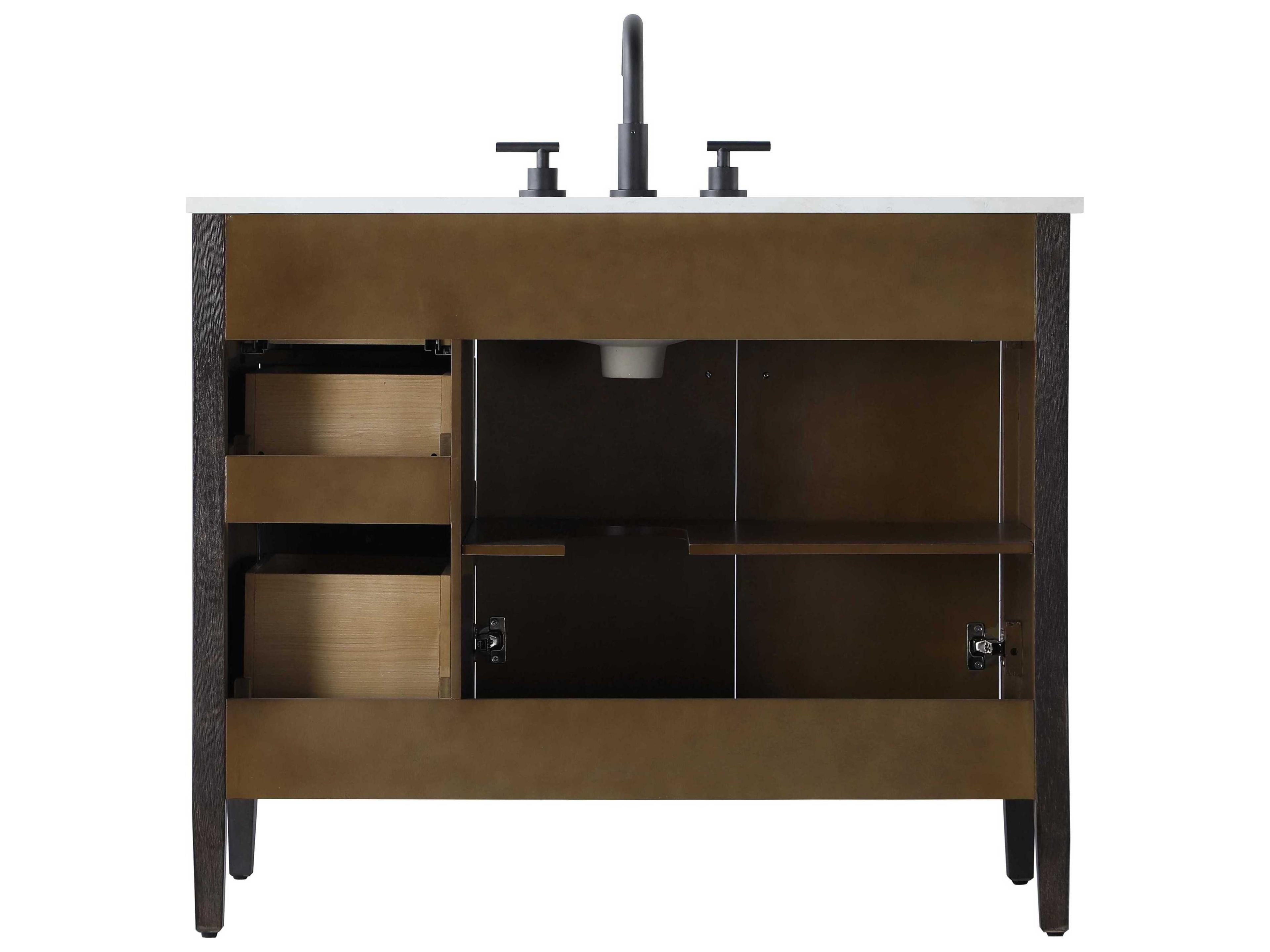 Elegant Lighting Blakely Chocolate Oak Vanity