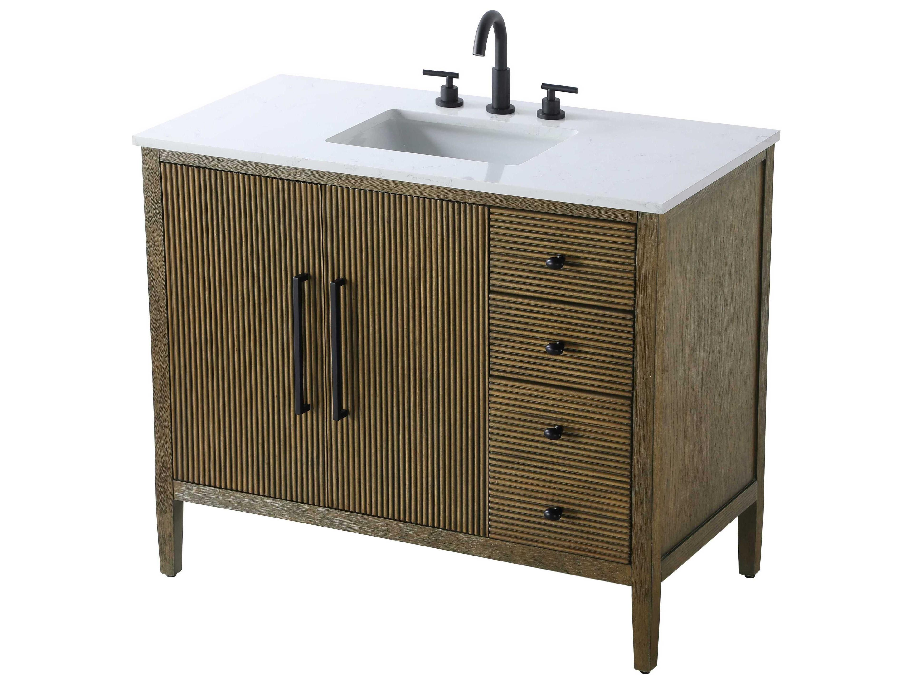 Elegant Lighting Blakely Hazel Oak Vanity