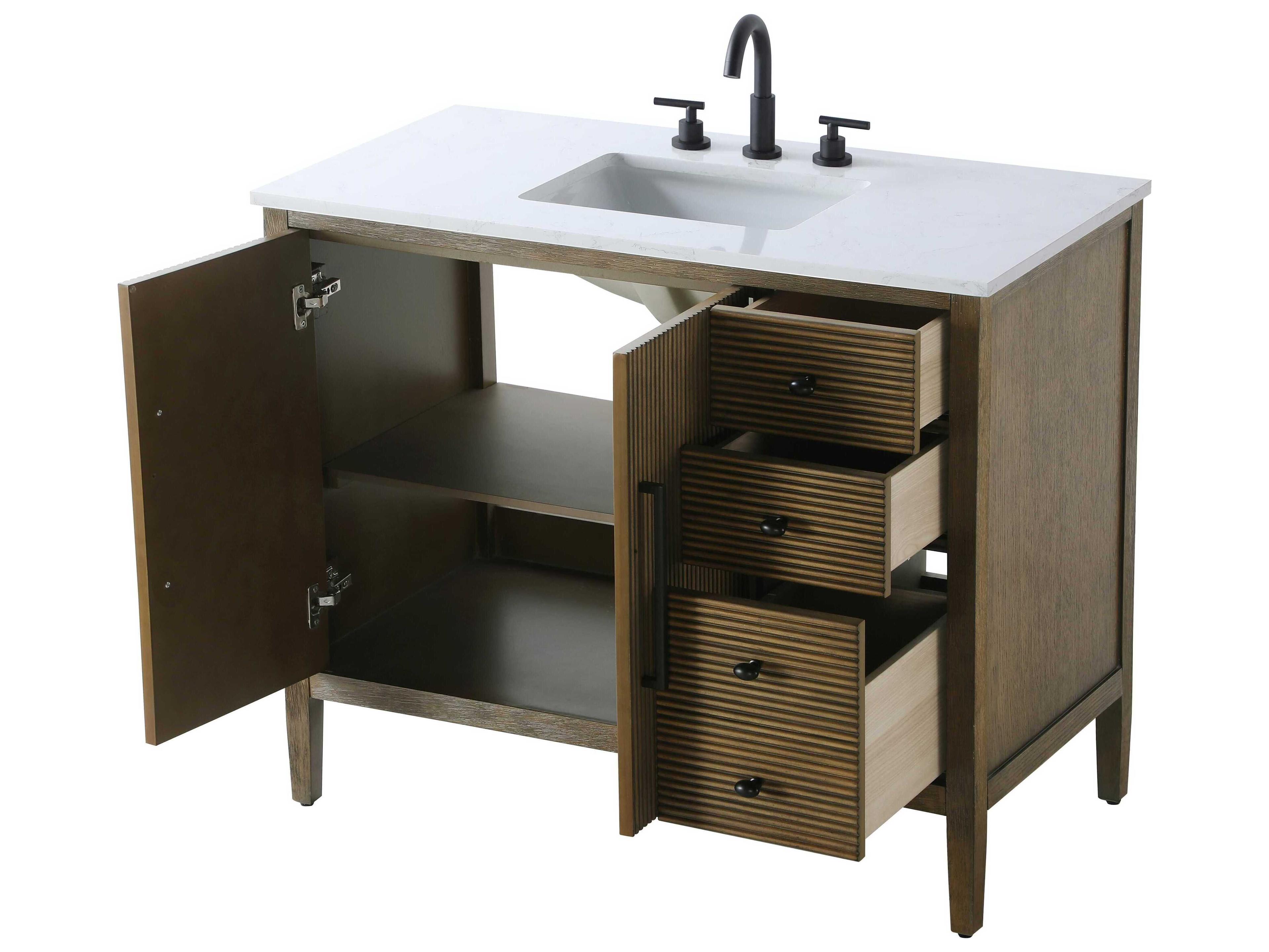 Elegant Lighting Blakely Hazel Oak Vanity