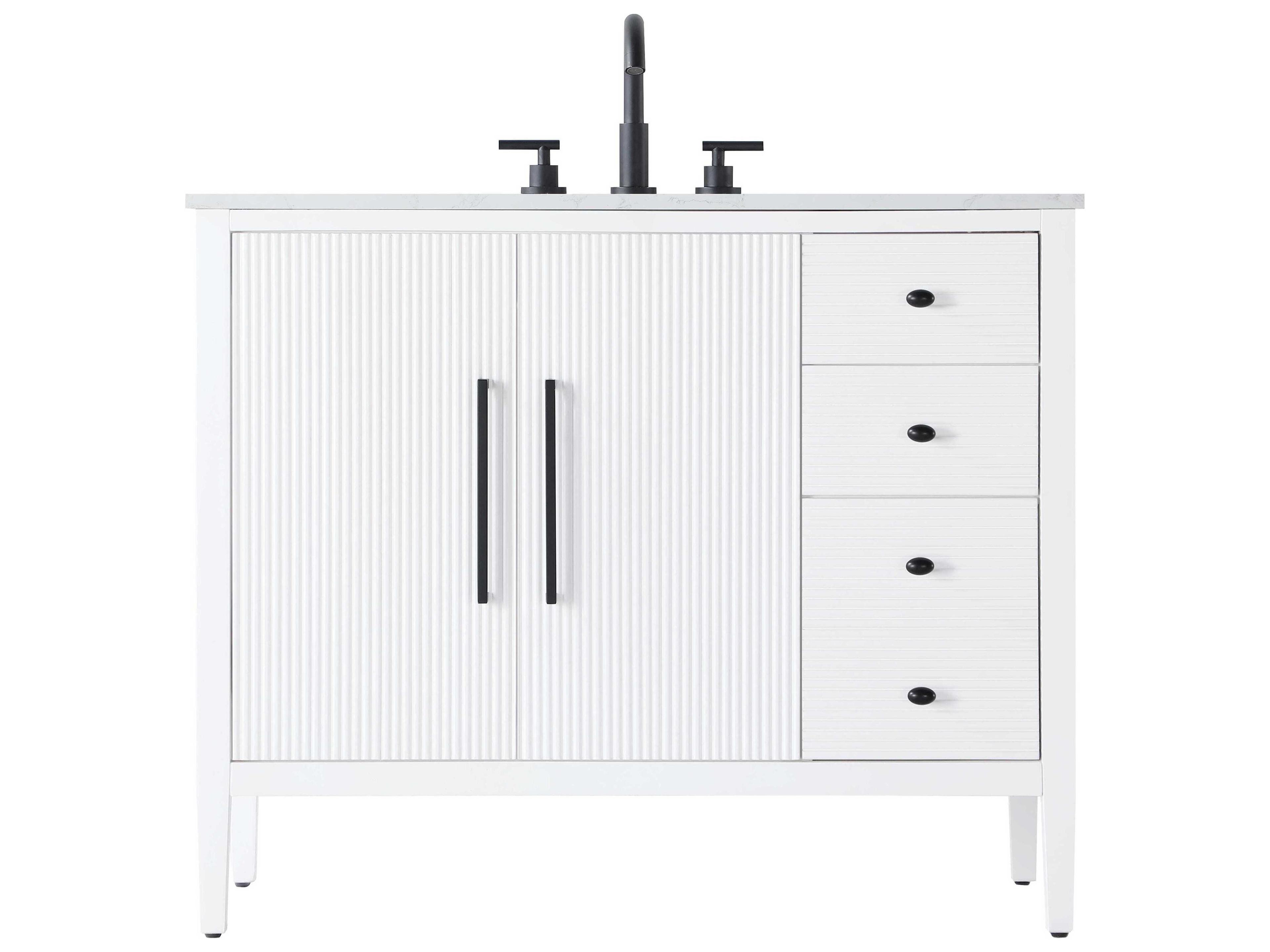 Elegant Lighting Blakely White Vanity
