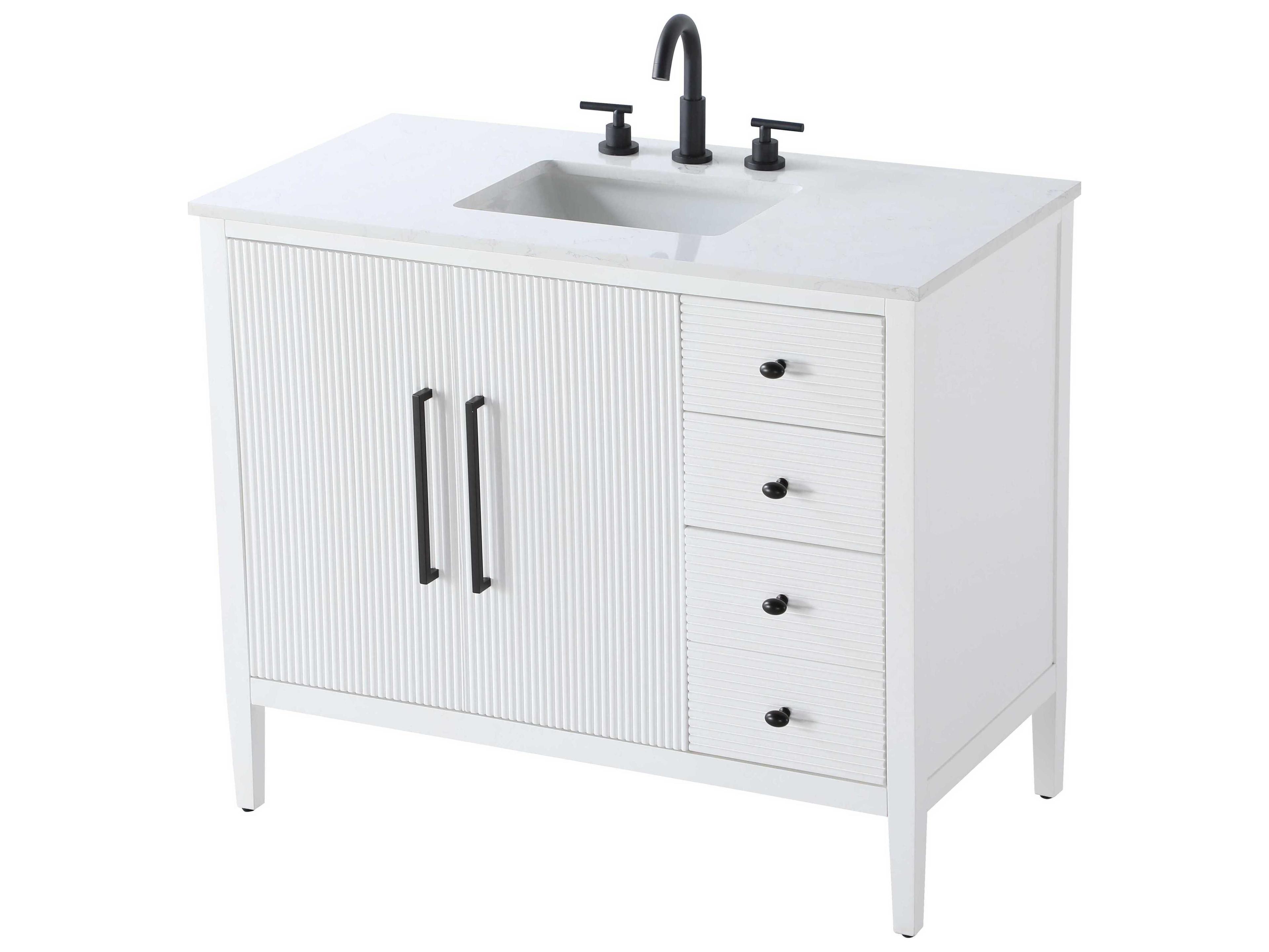 Elegant Lighting Blakely White Vanity