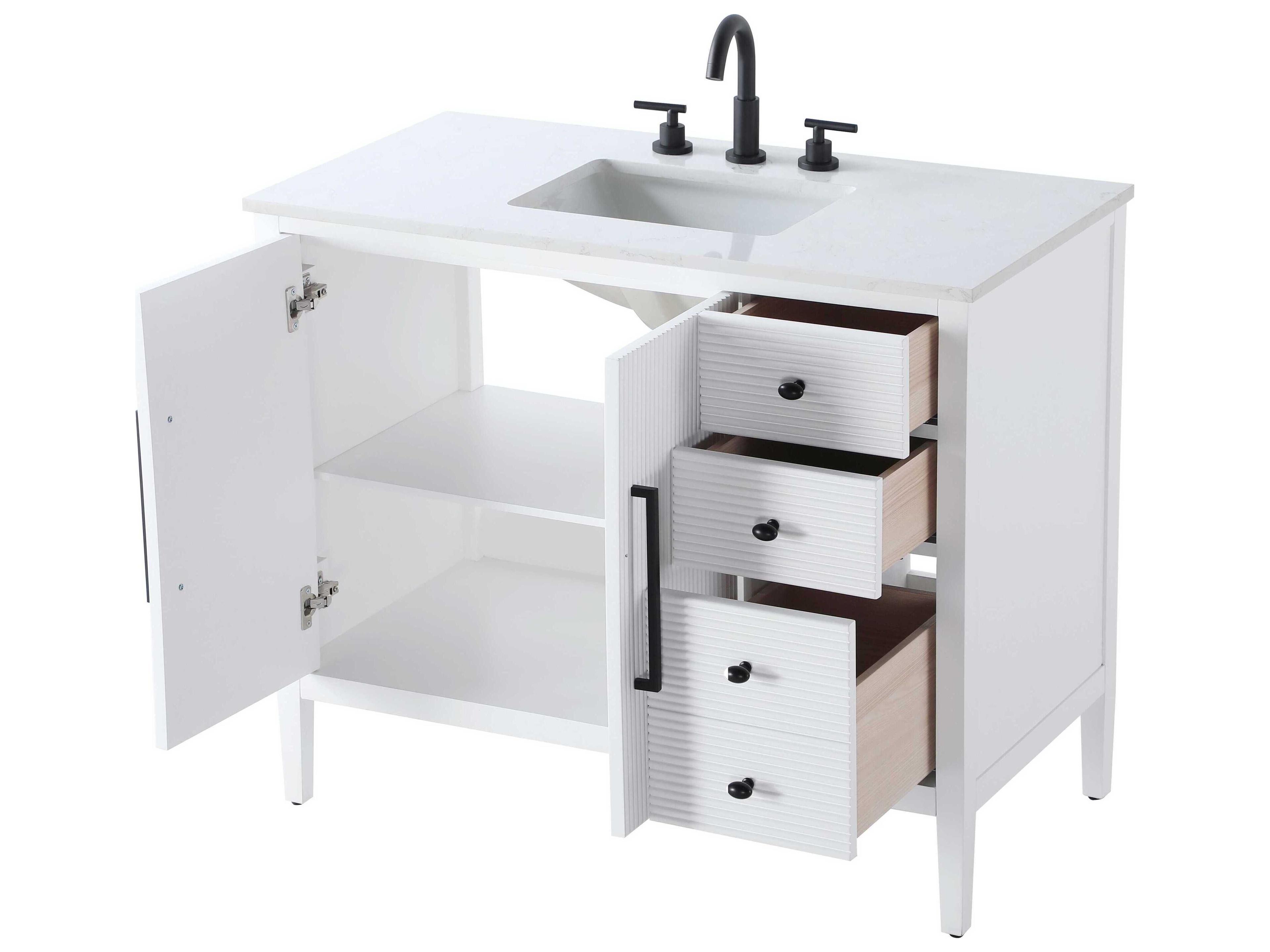 Elegant Lighting Blakely White Vanity