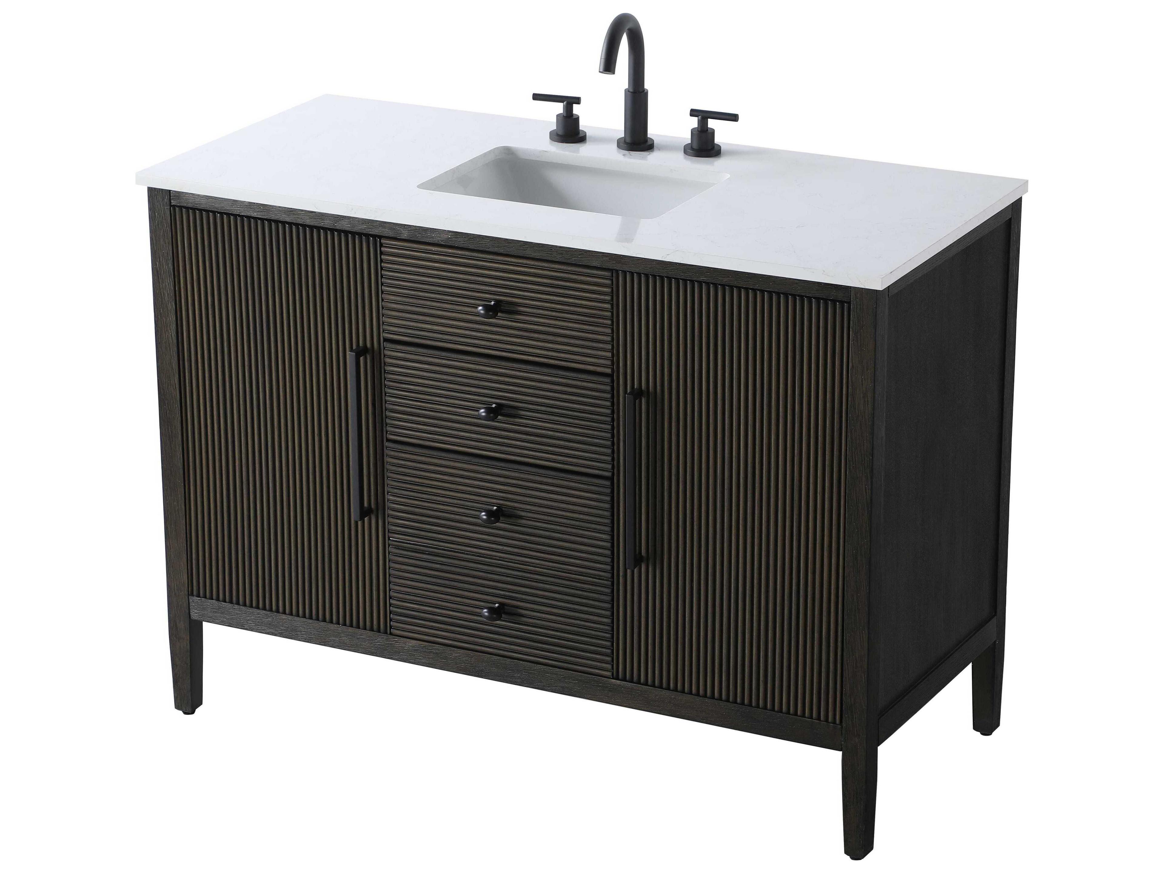 Elegant Lighting Blakely Chocolate Oak Vanity