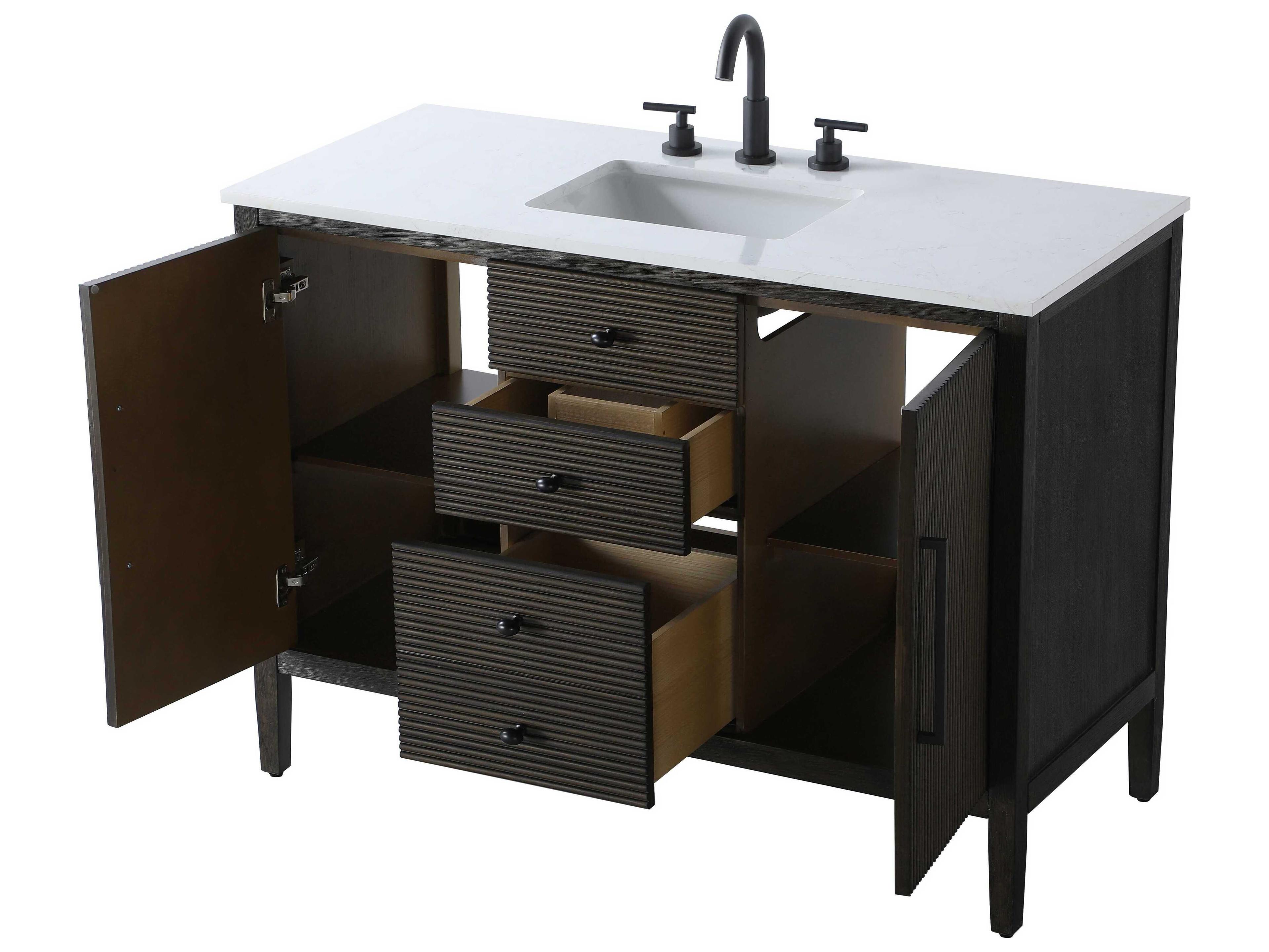 Elegant Lighting Blakely Chocolate Oak Vanity