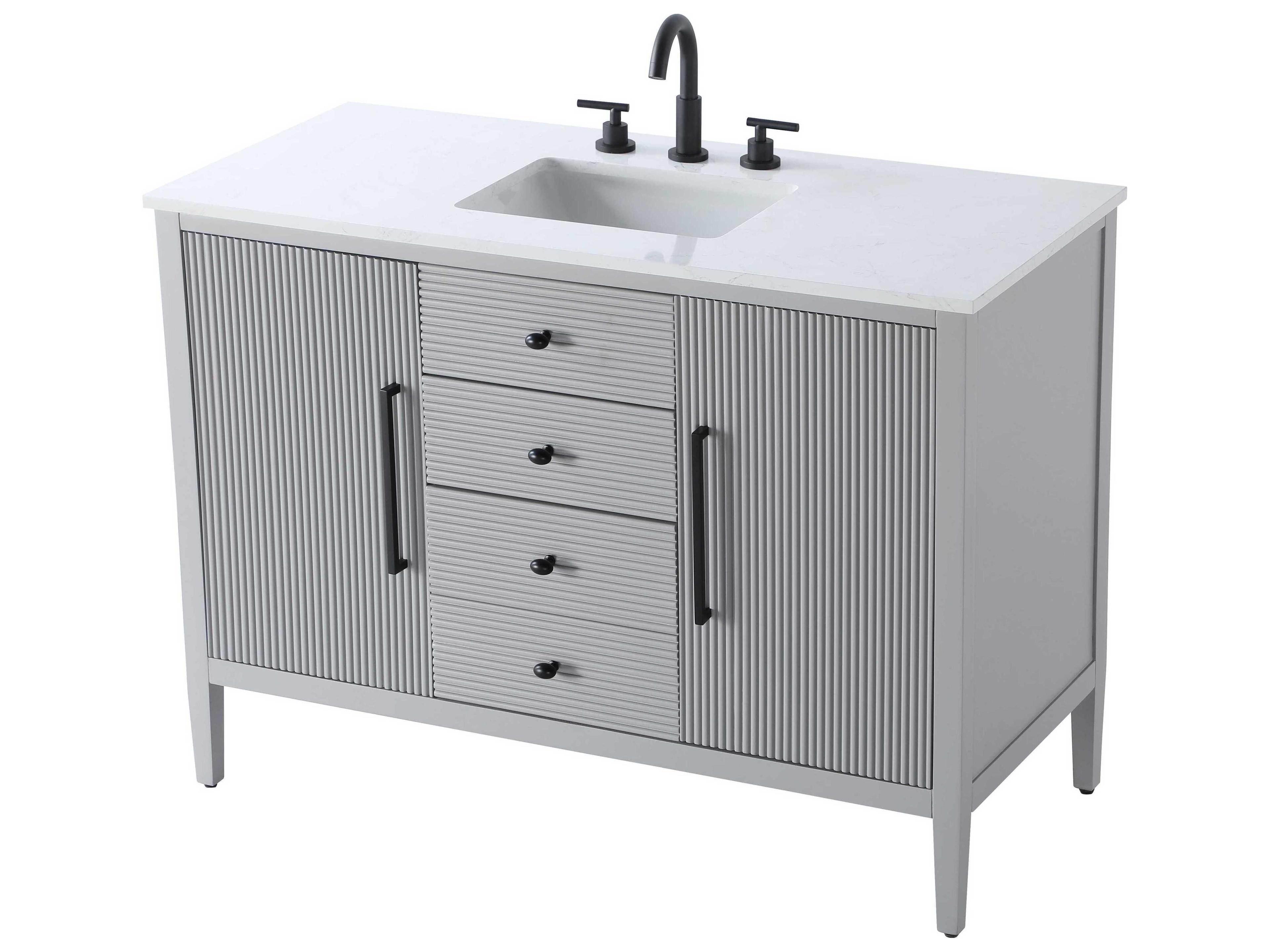Elegant Lighting Blakely Grey Vanity