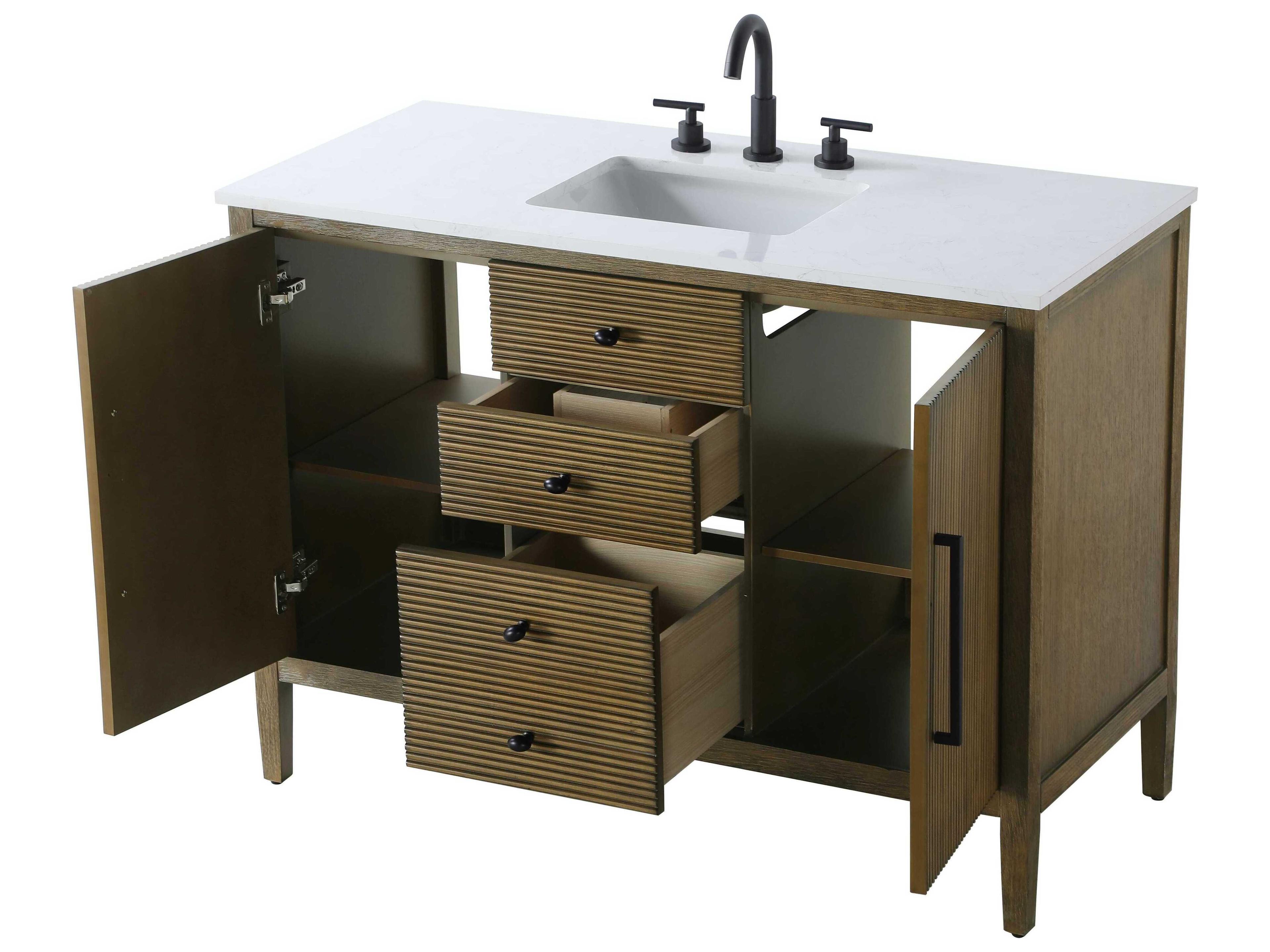 Elegant Lighting Blakely Hazel Oak Vanity