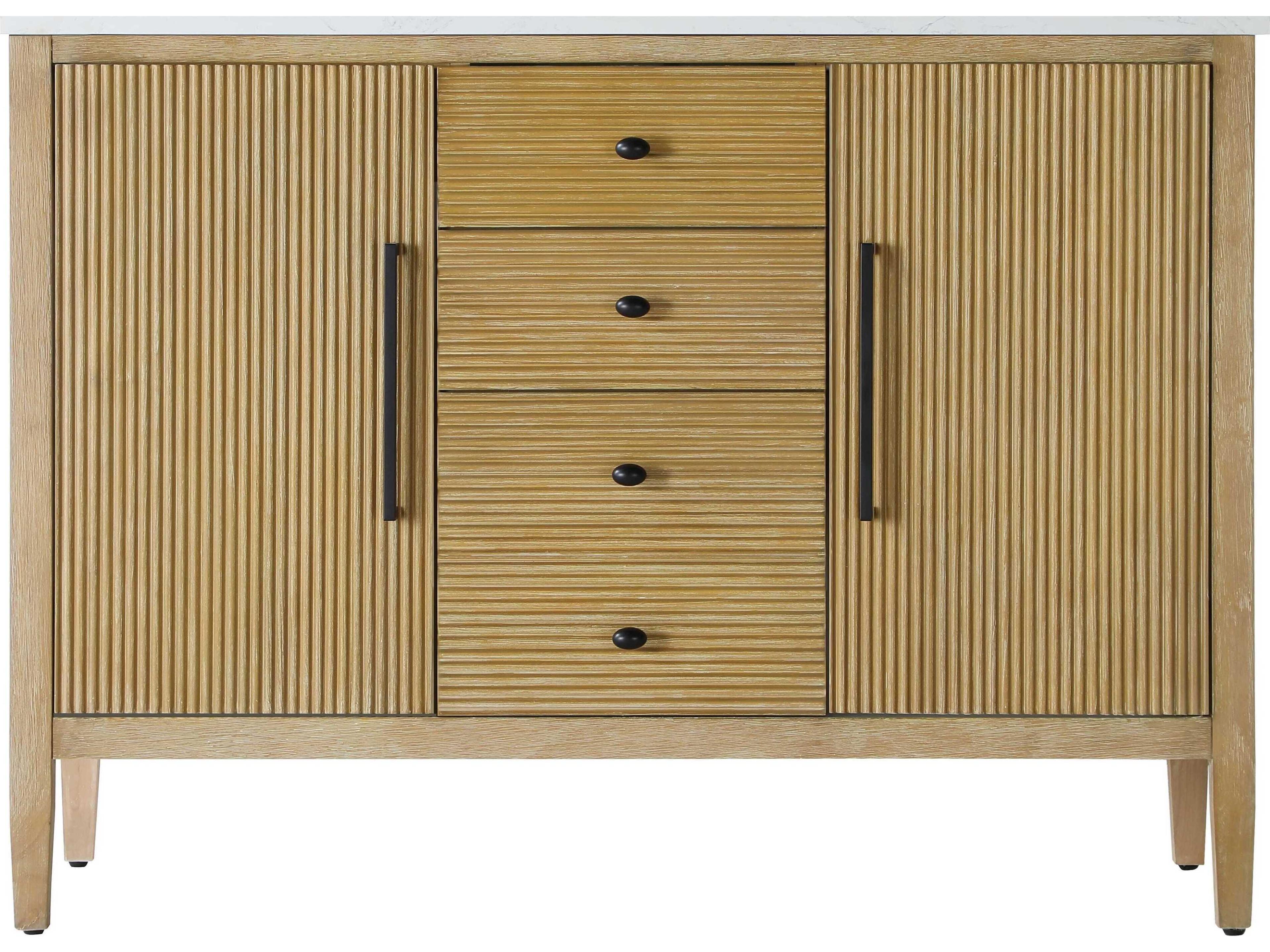 Elegant Lighting Blakely Linen Oak Vanity