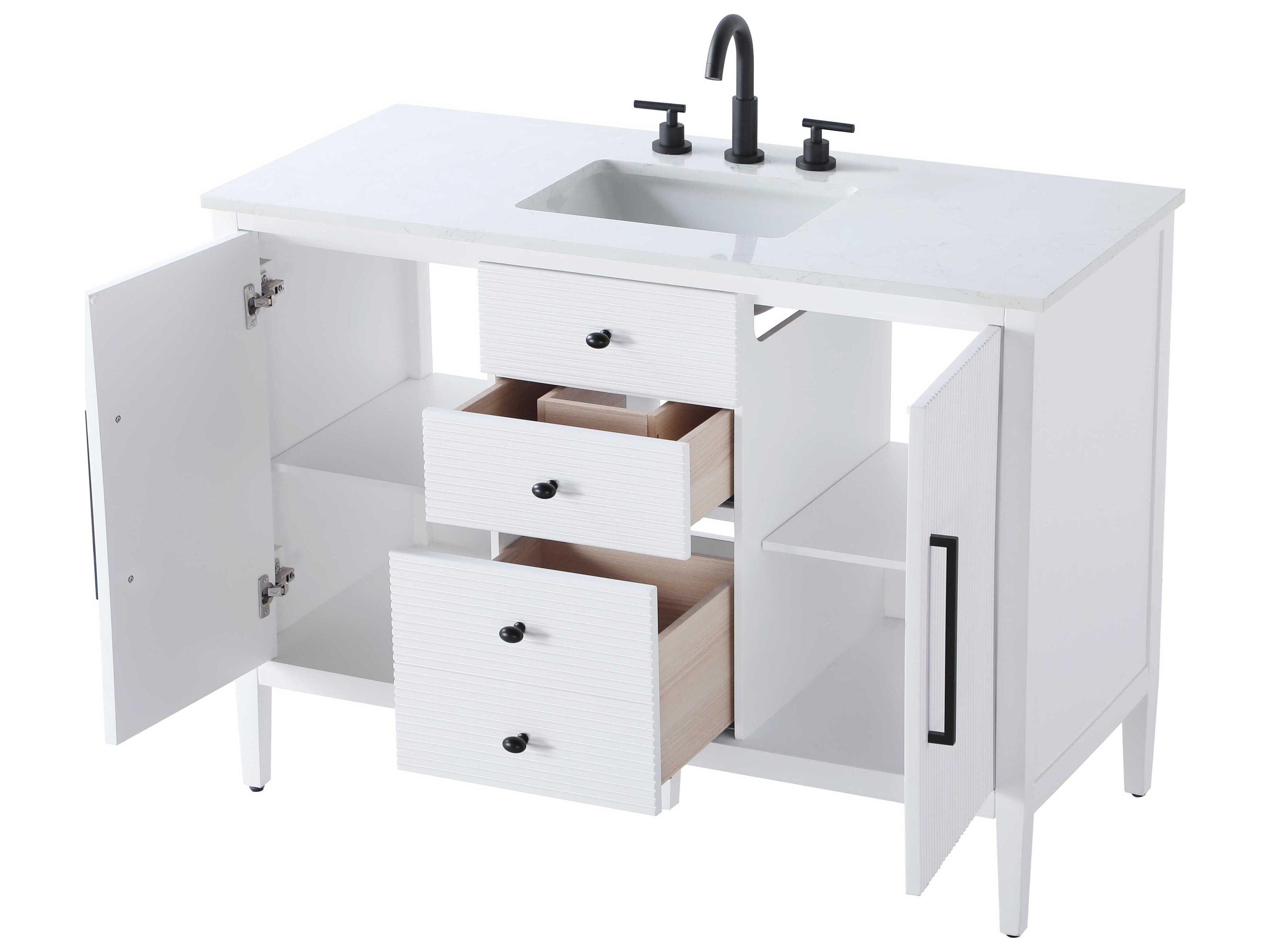 Elegant Lighting Blakely White Vanity