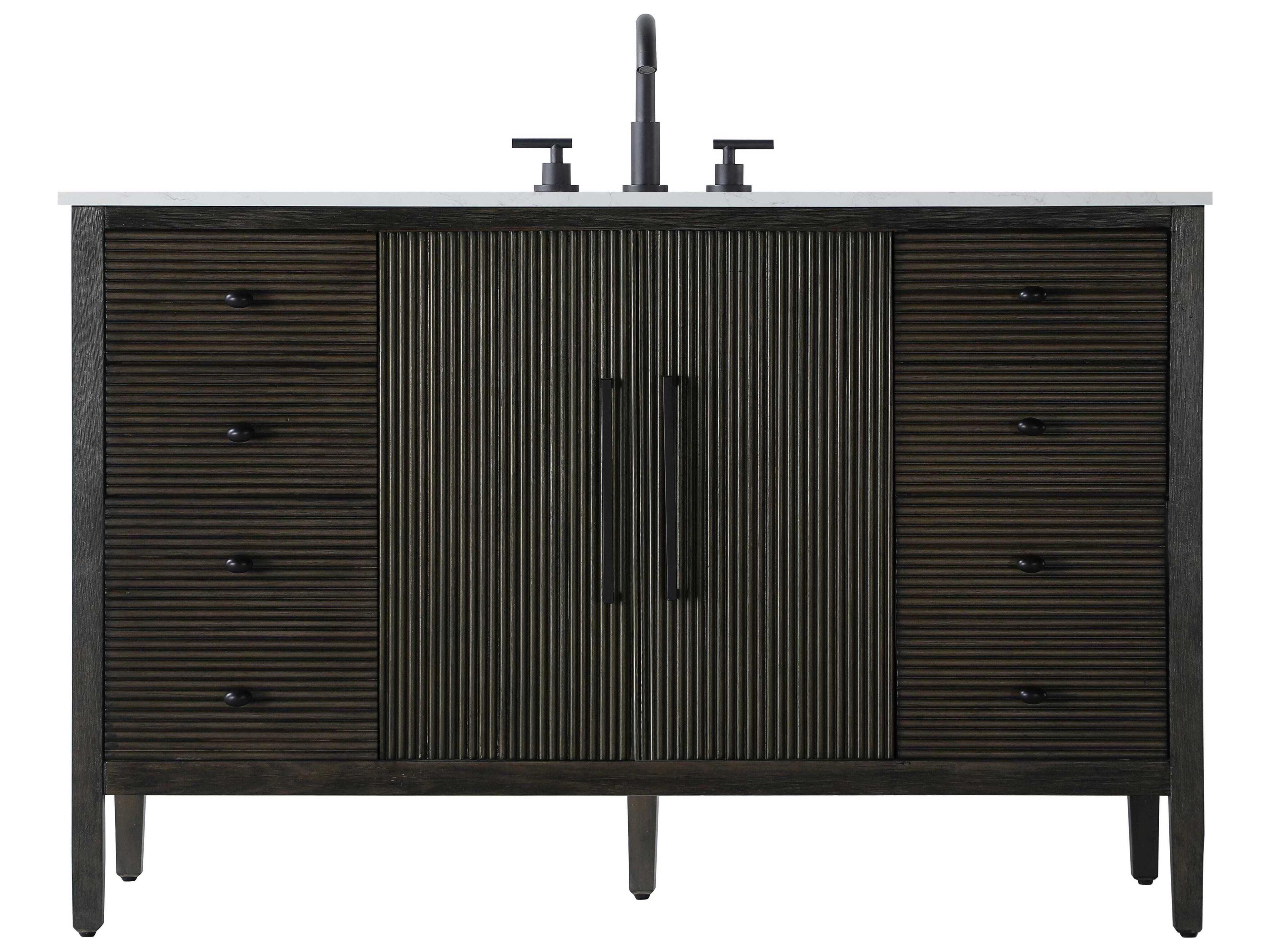 Elegant Lighting Blakely Chocolate Oak Vanity