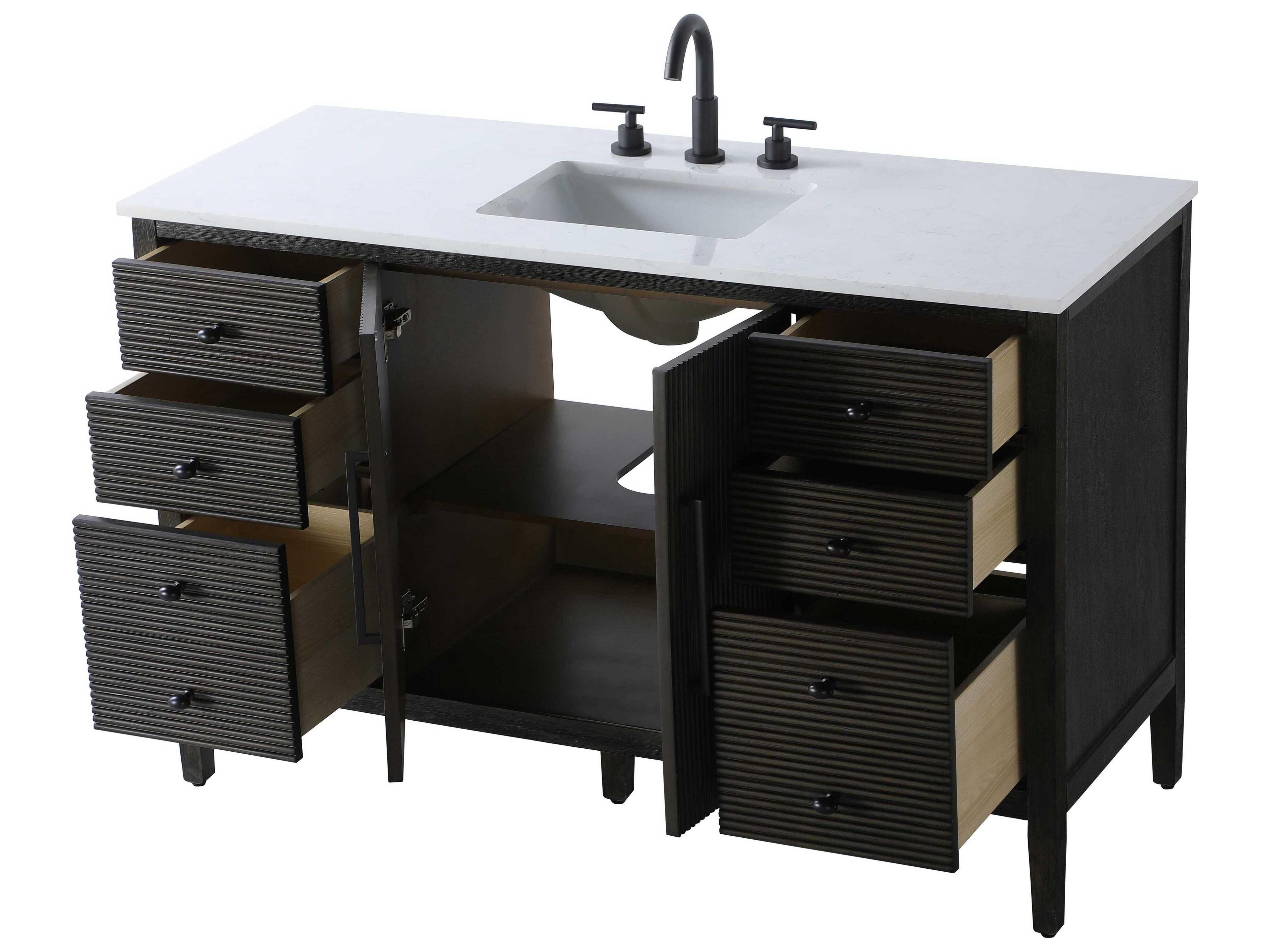 Elegant Lighting Blakely Chocolate Oak Vanity