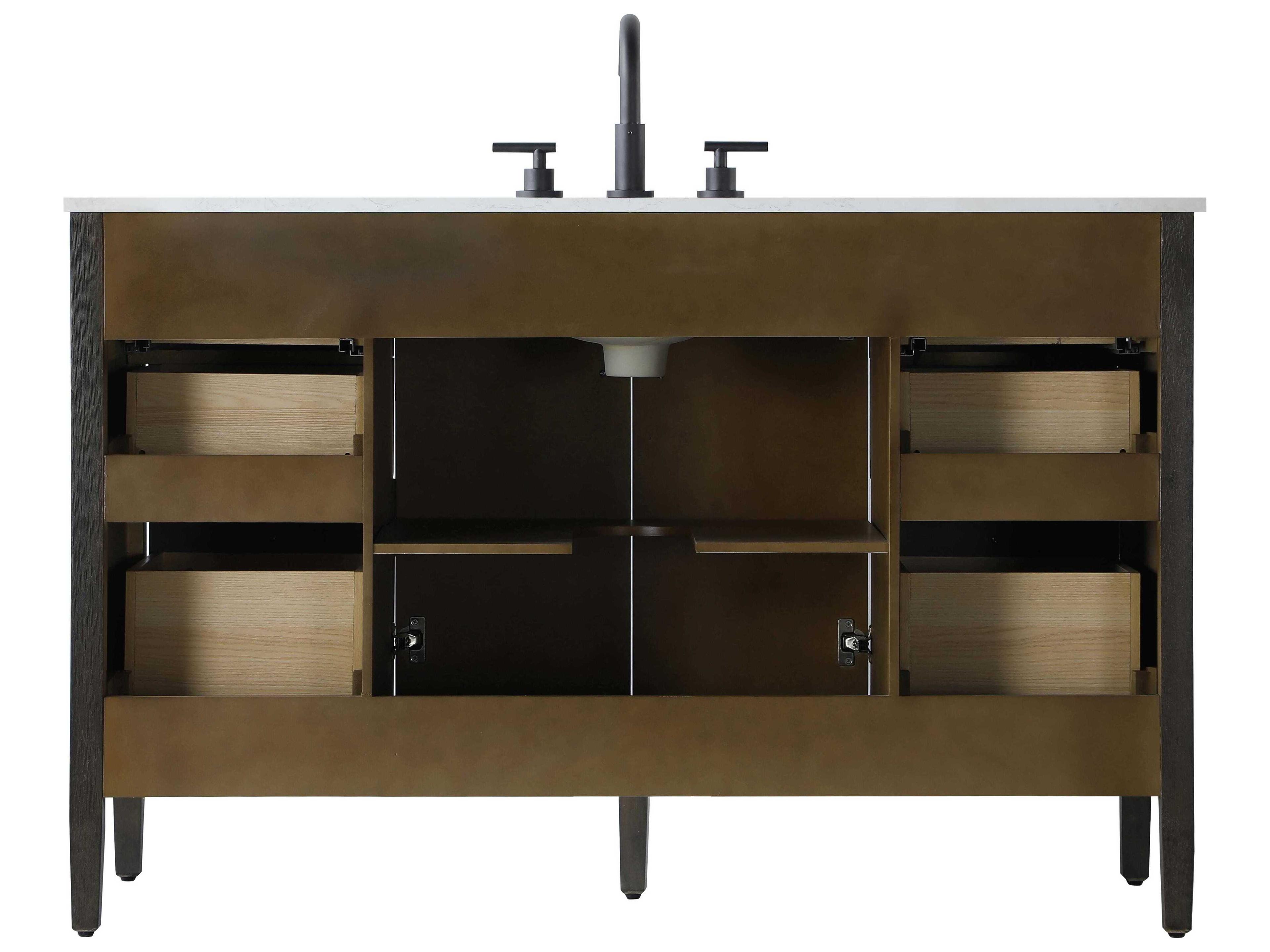 Elegant Lighting Blakely Chocolate Oak Vanity