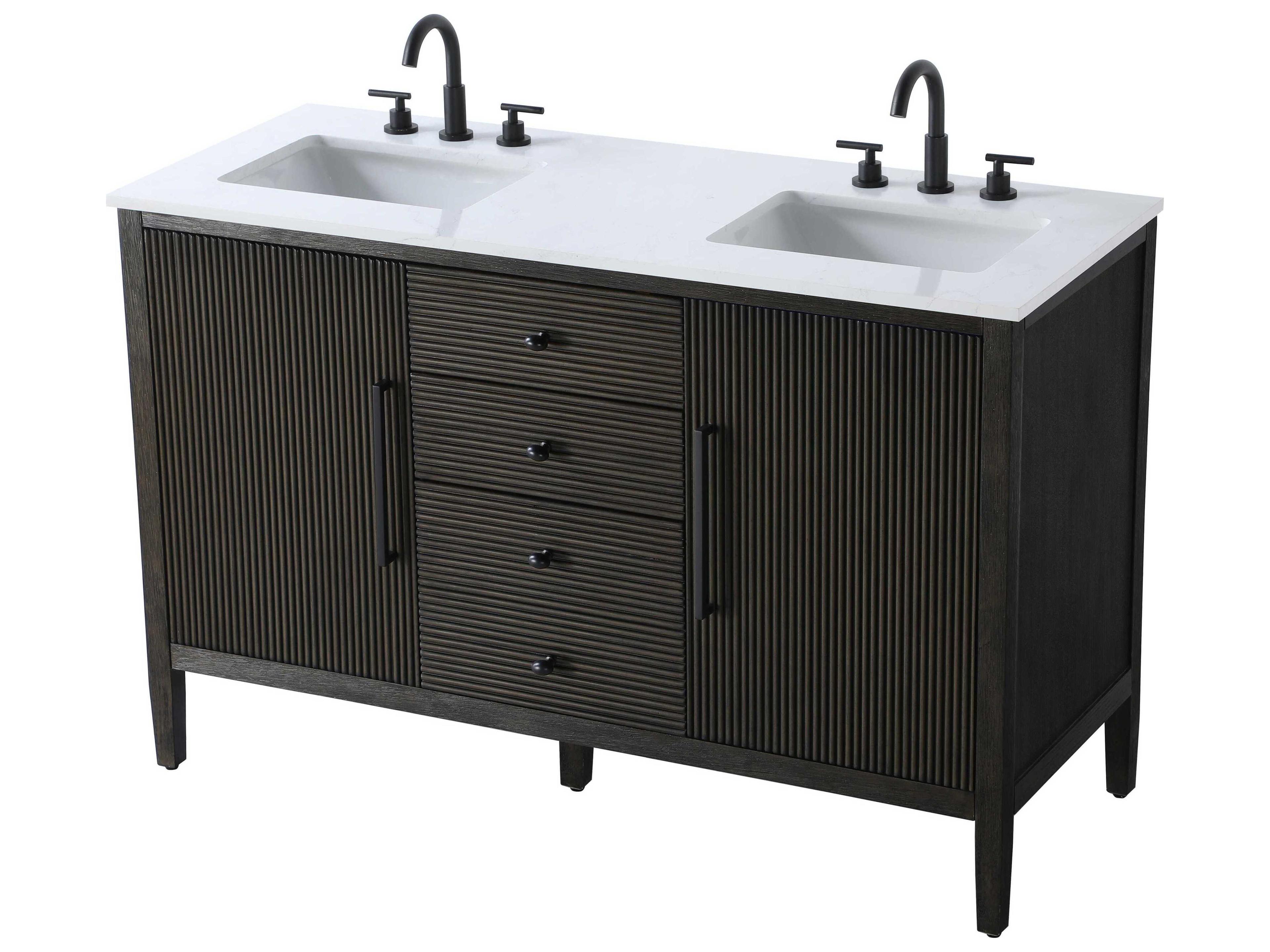 Elegant Lighting Blakely Chocolate Oak Vanity