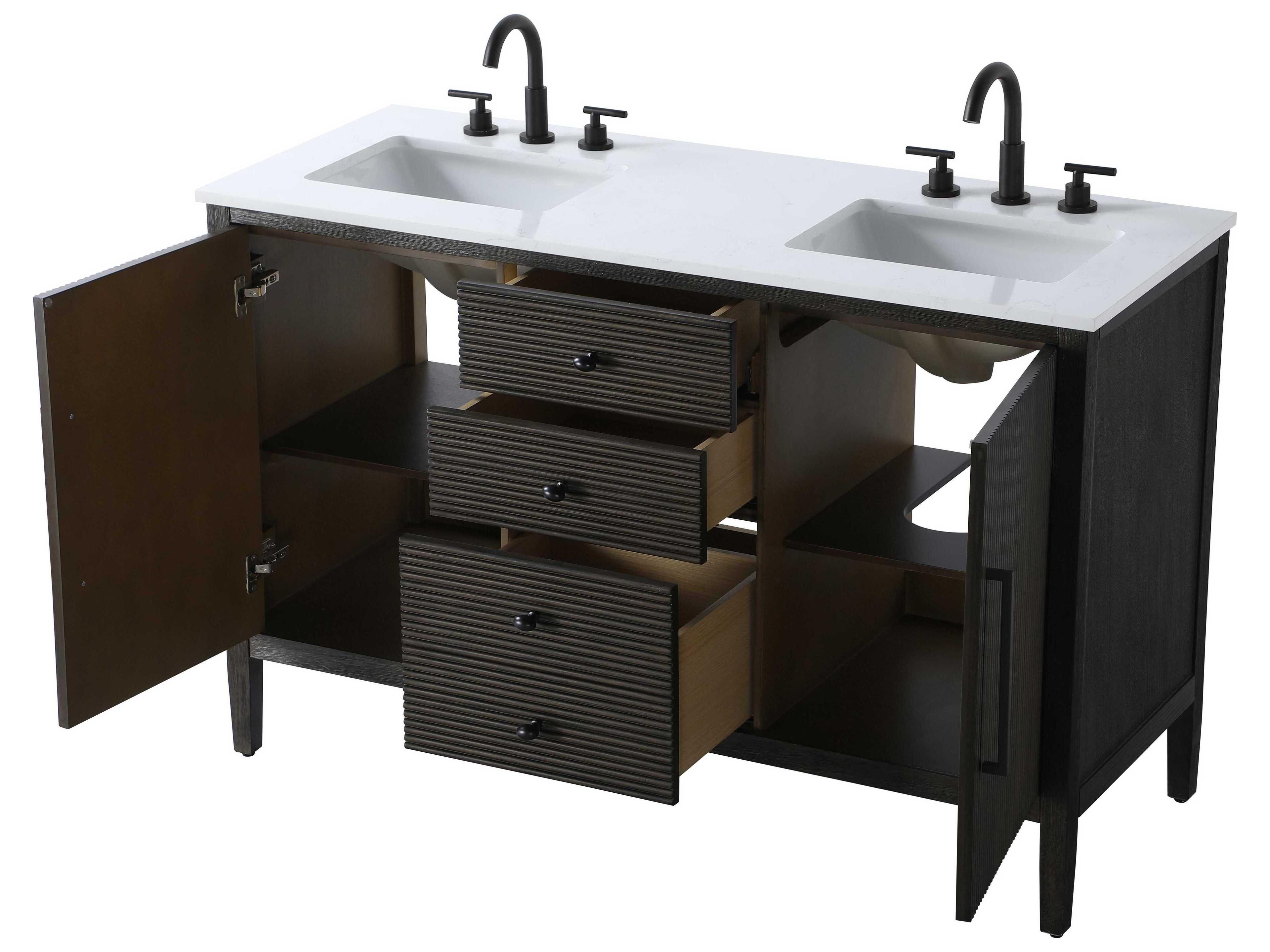 Elegant Lighting Blakely Chocolate Oak Vanity