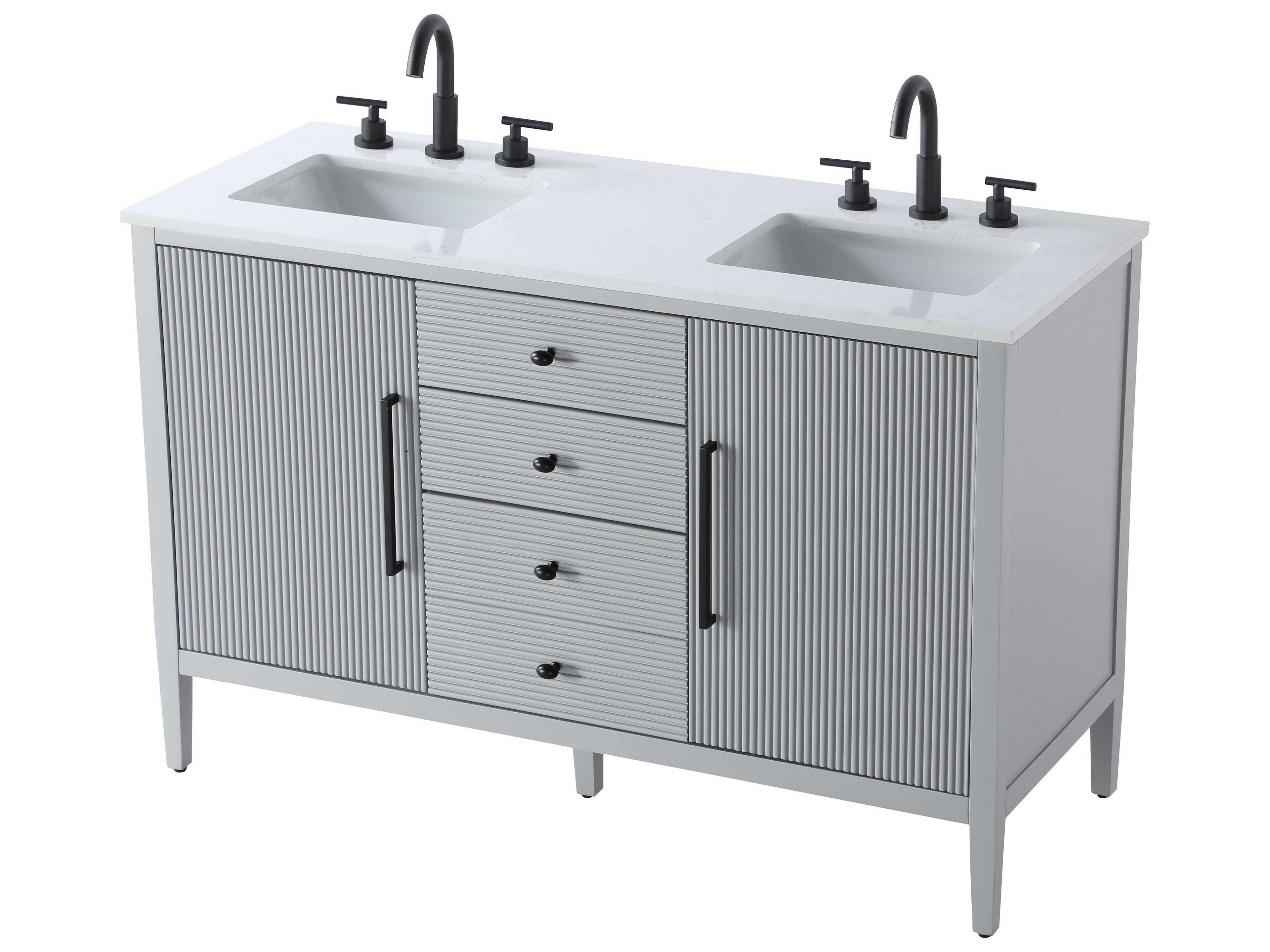 Elegant Lighting Blakely Grey Vanity