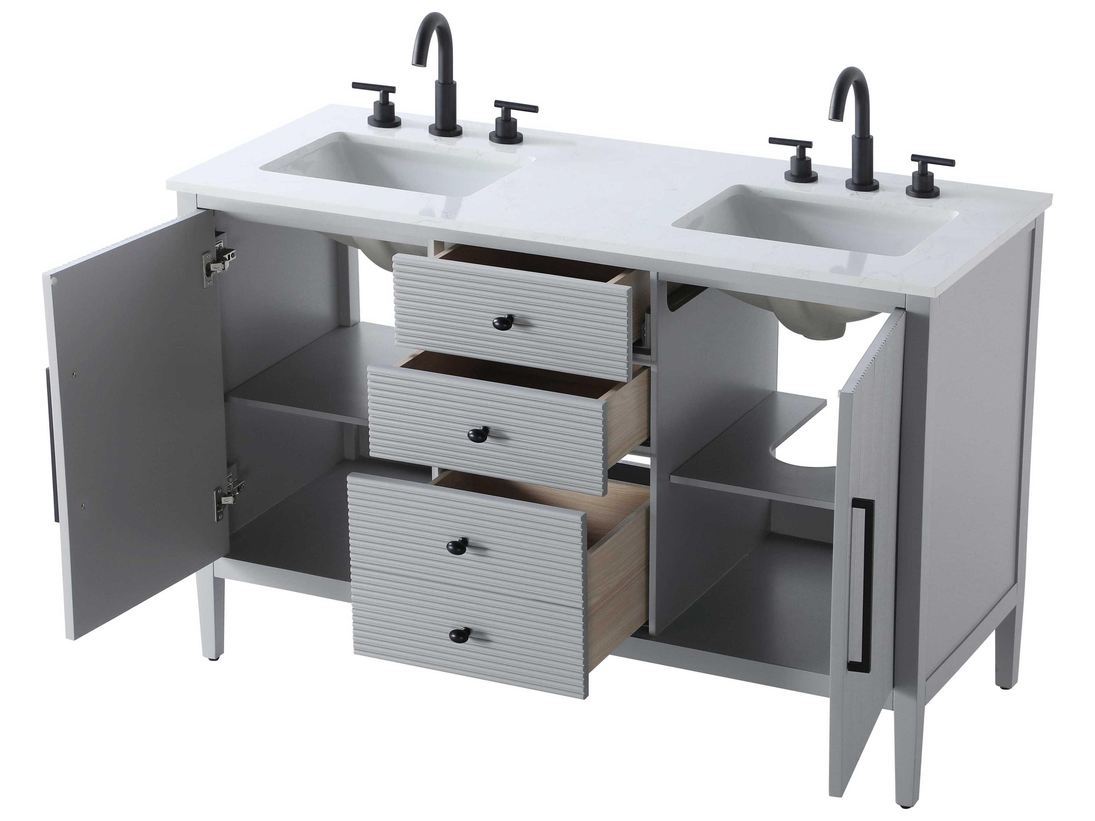 Elegant Lighting Blakely Grey Vanity