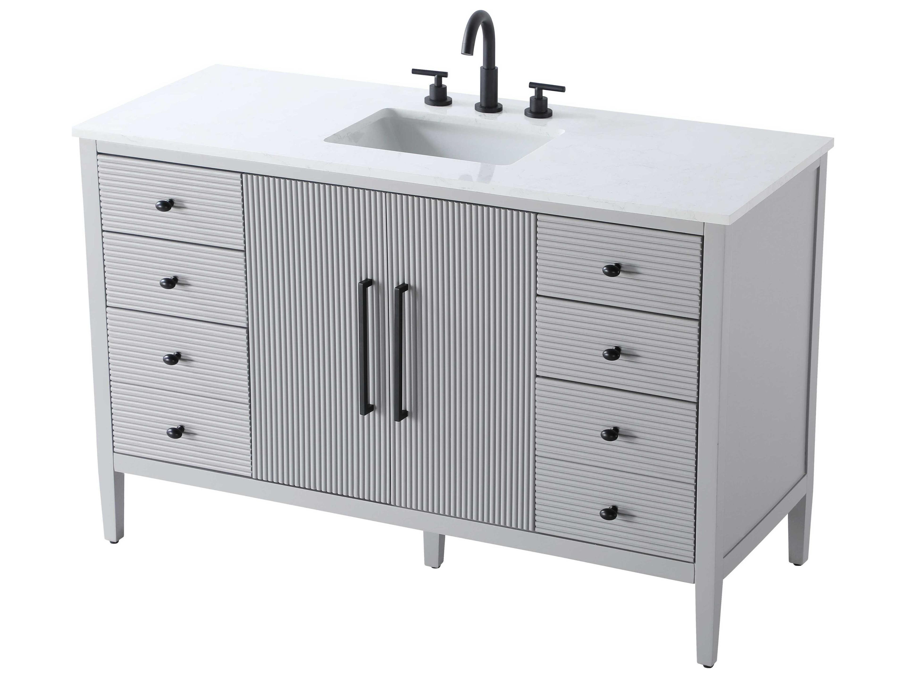 Elegant Lighting Blakely Grey Vanity