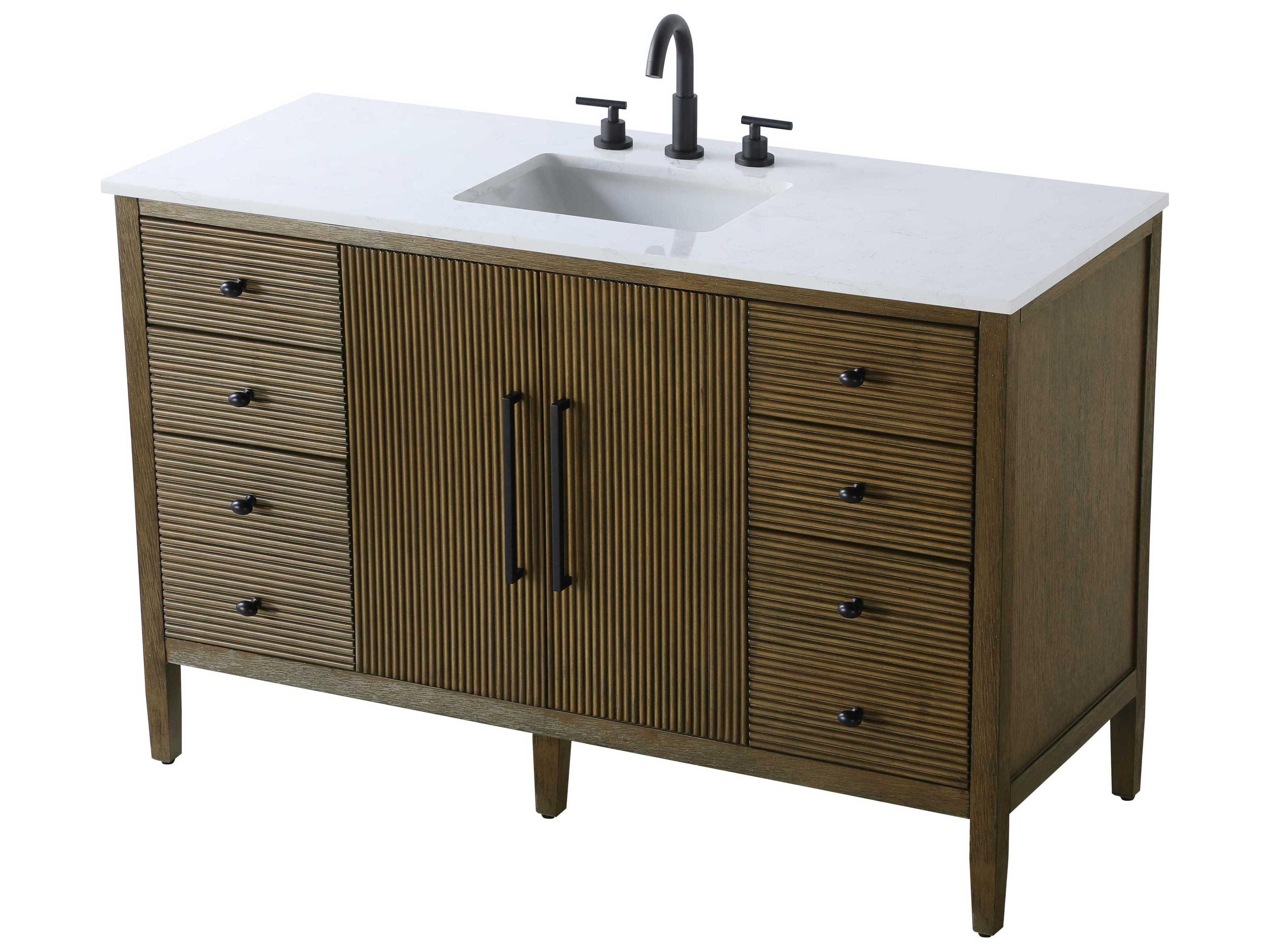 Elegant Lighting Blakely Hazel Oak Vanity