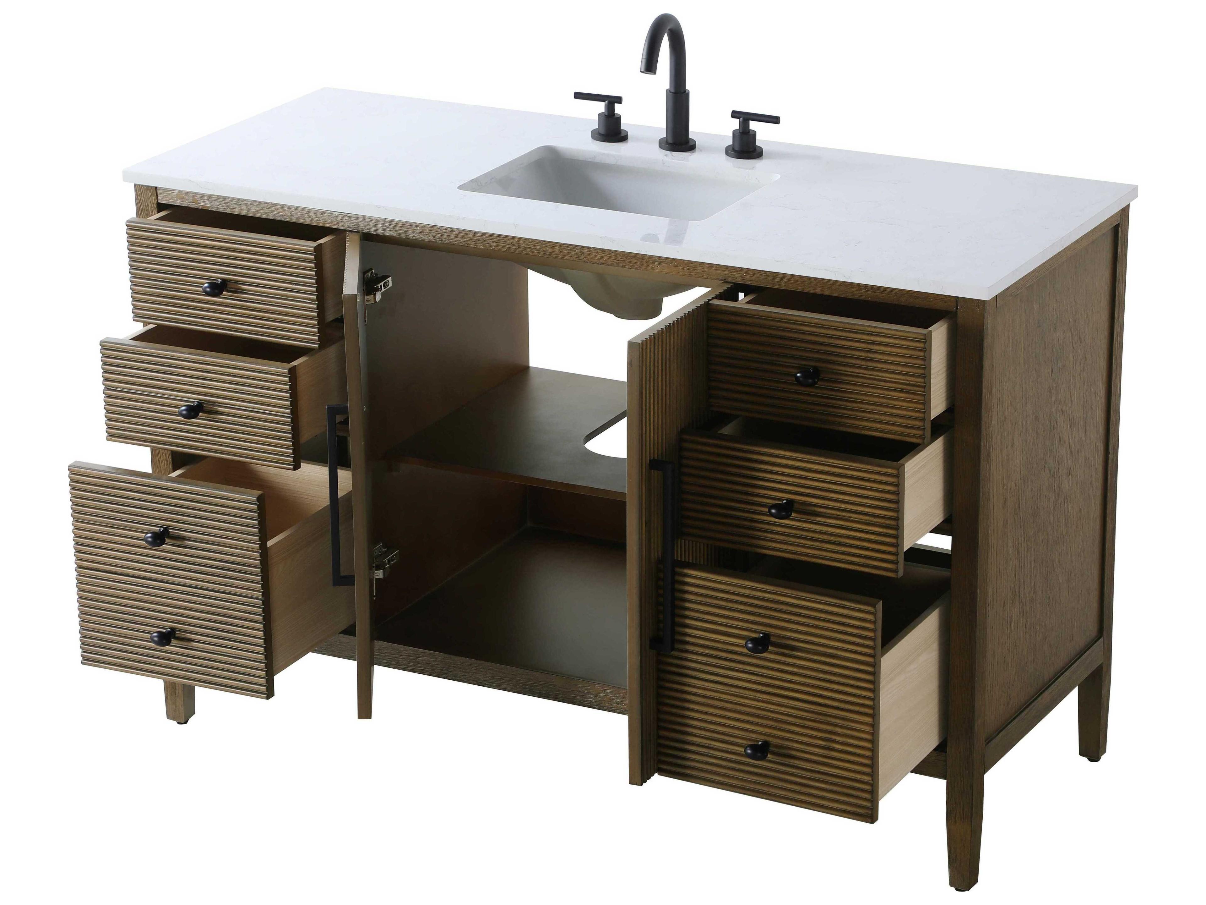 Elegant Lighting Blakely Hazel Oak Vanity