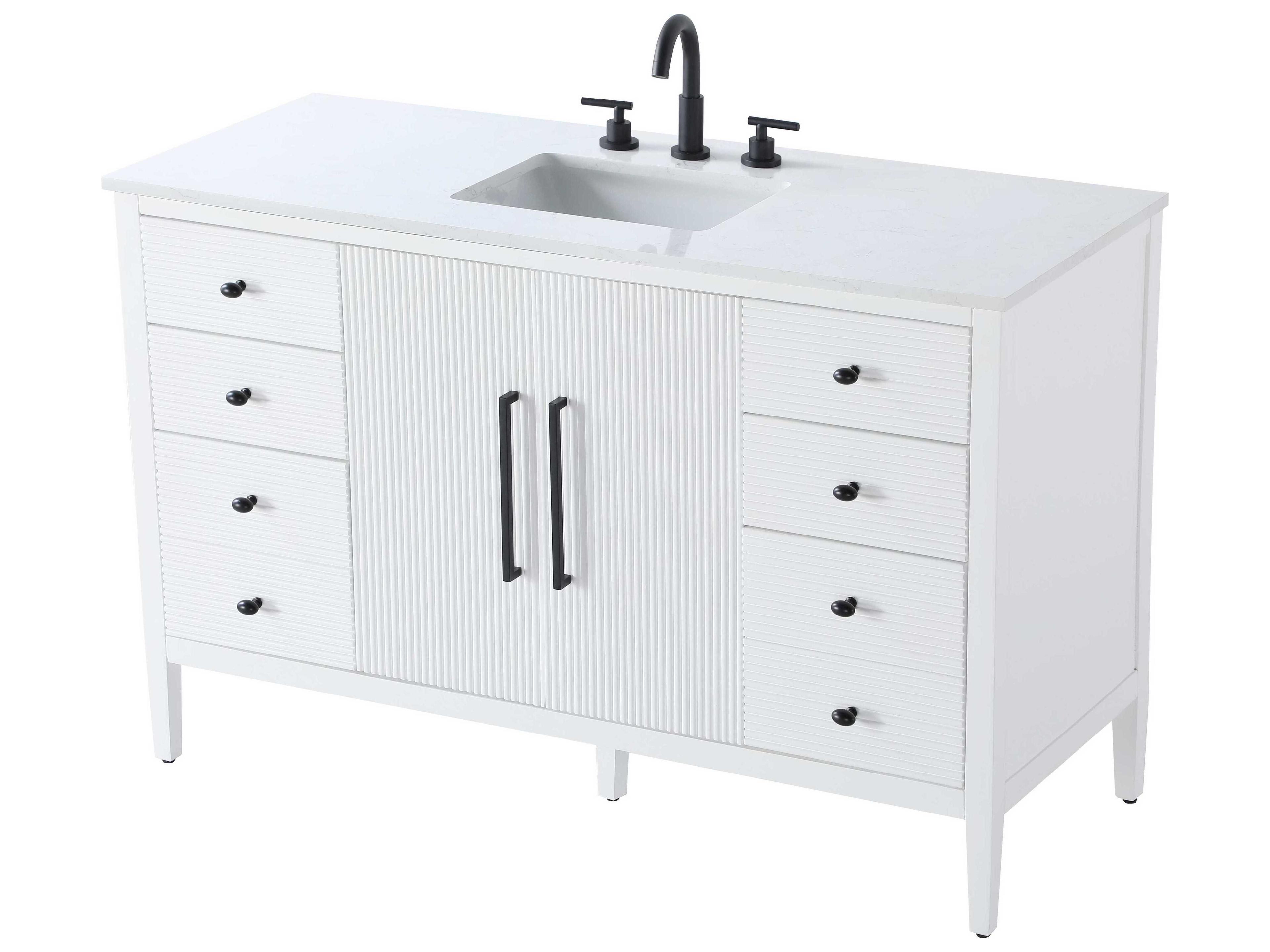Elegant Lighting Blakely White Vanity