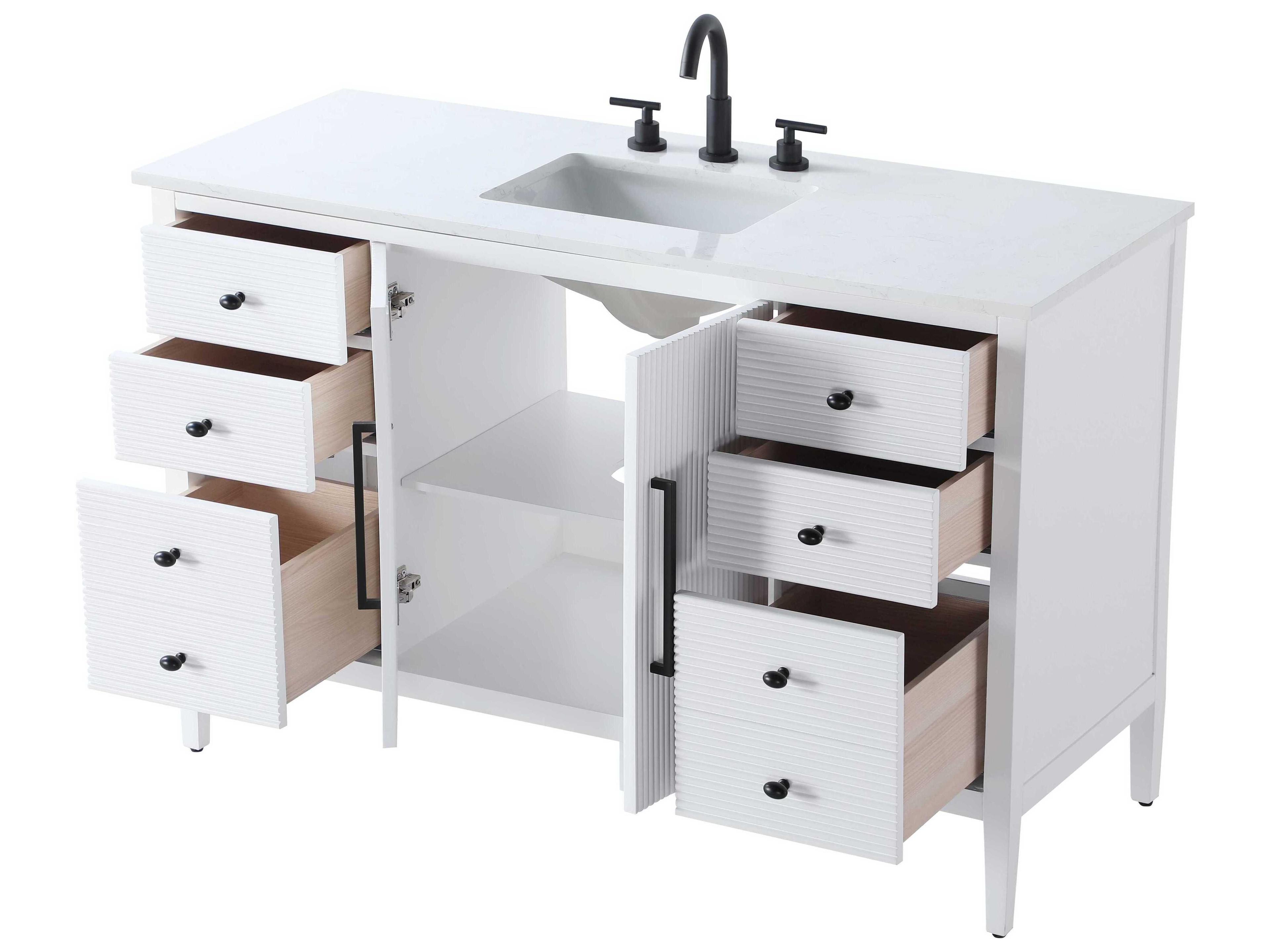 Elegant Lighting Blakely White Vanity