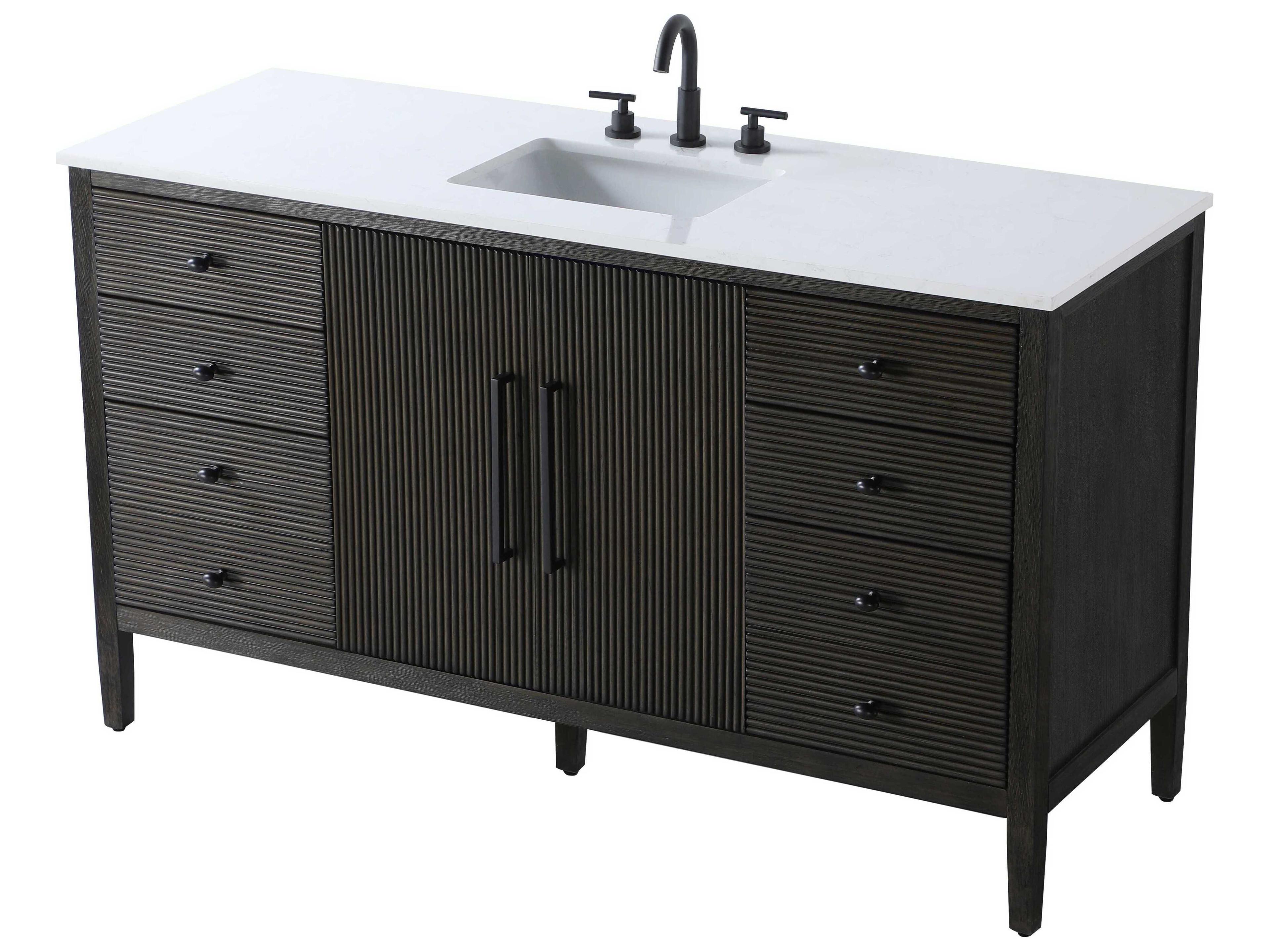 Elegant Lighting Blakely Chocolate Oak Vanity
