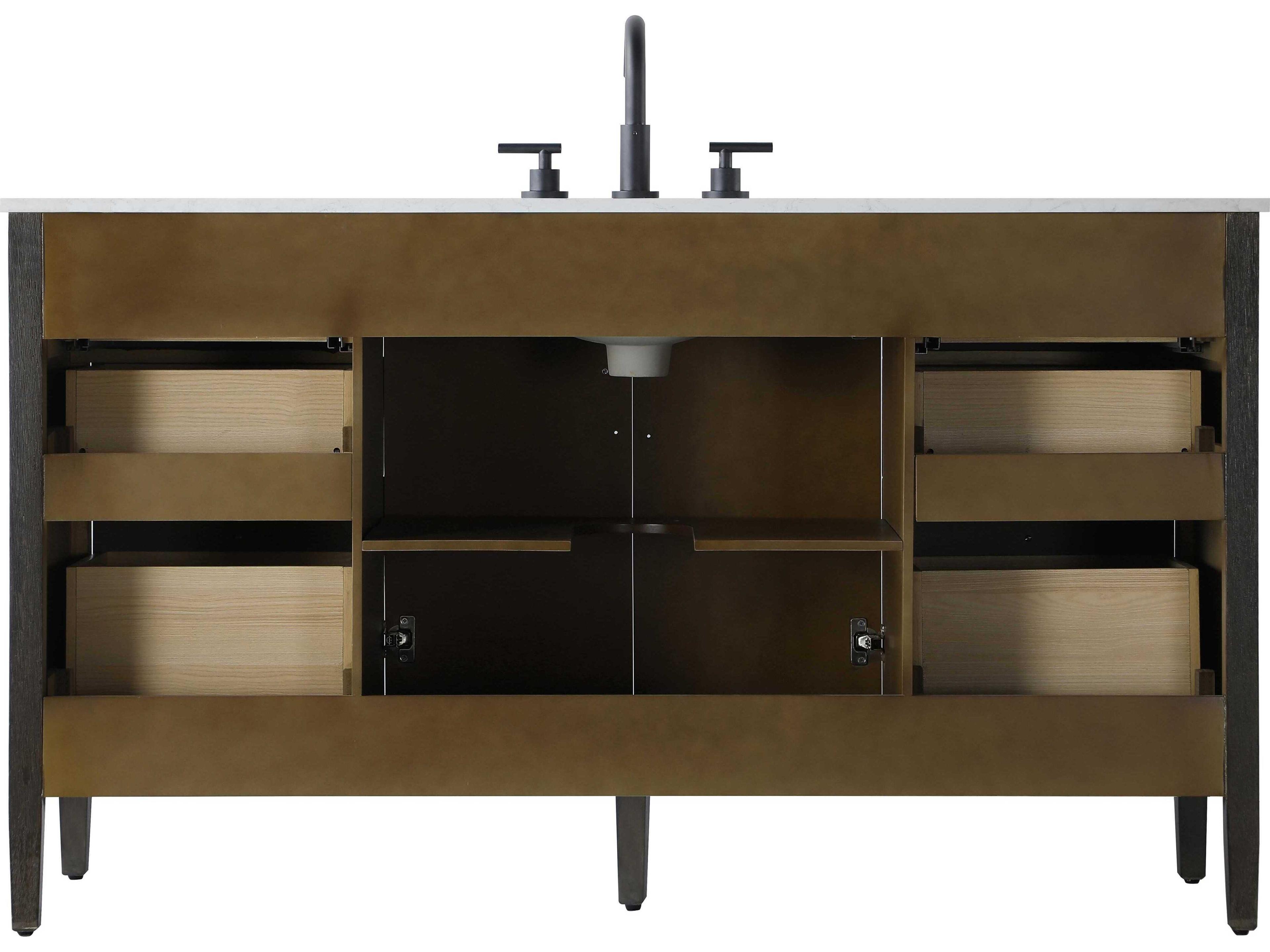 Elegant Lighting Blakely Chocolate Oak Vanity