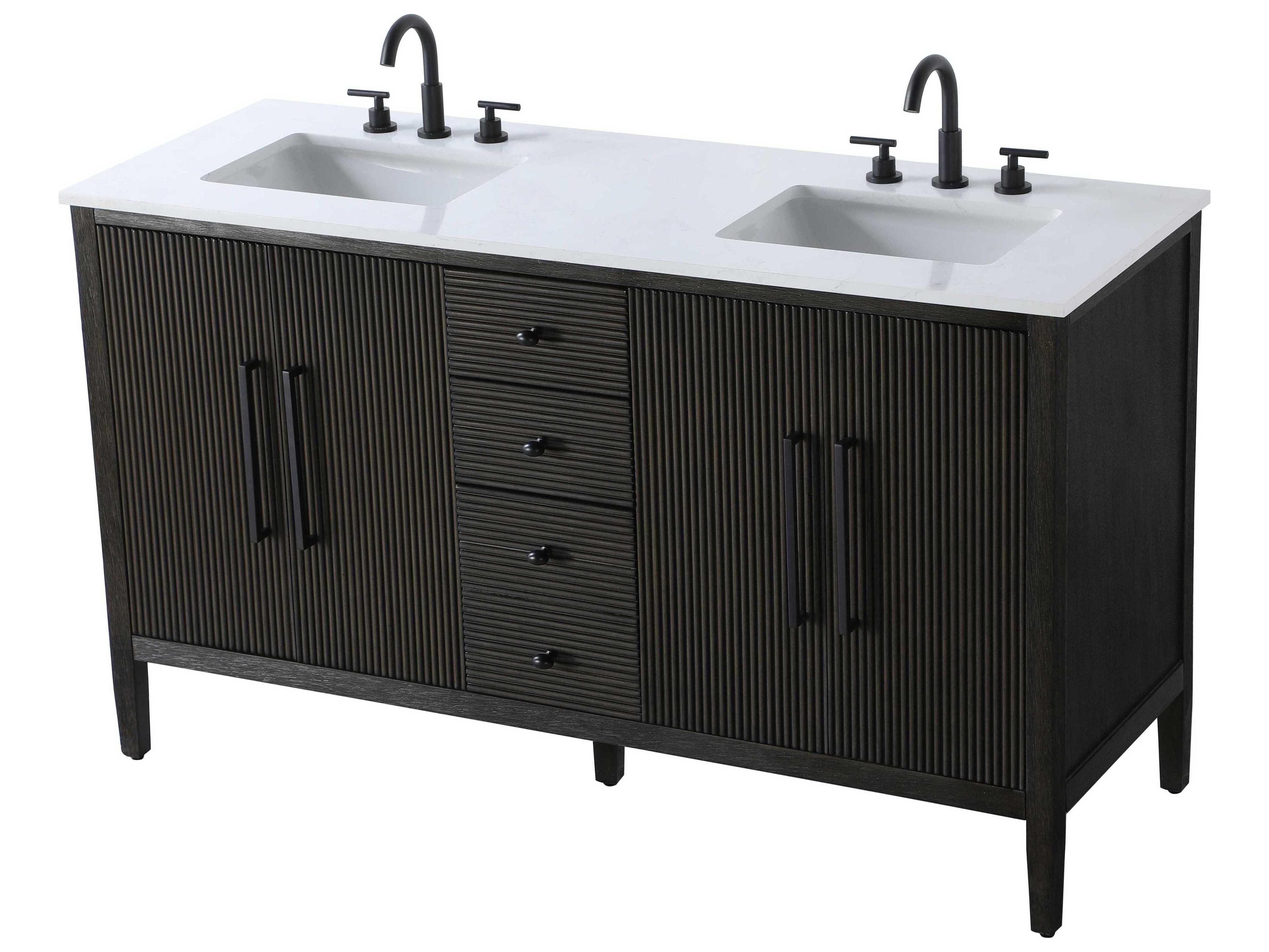 Elegant Lighting Blakely Chocolate Oak Vanity