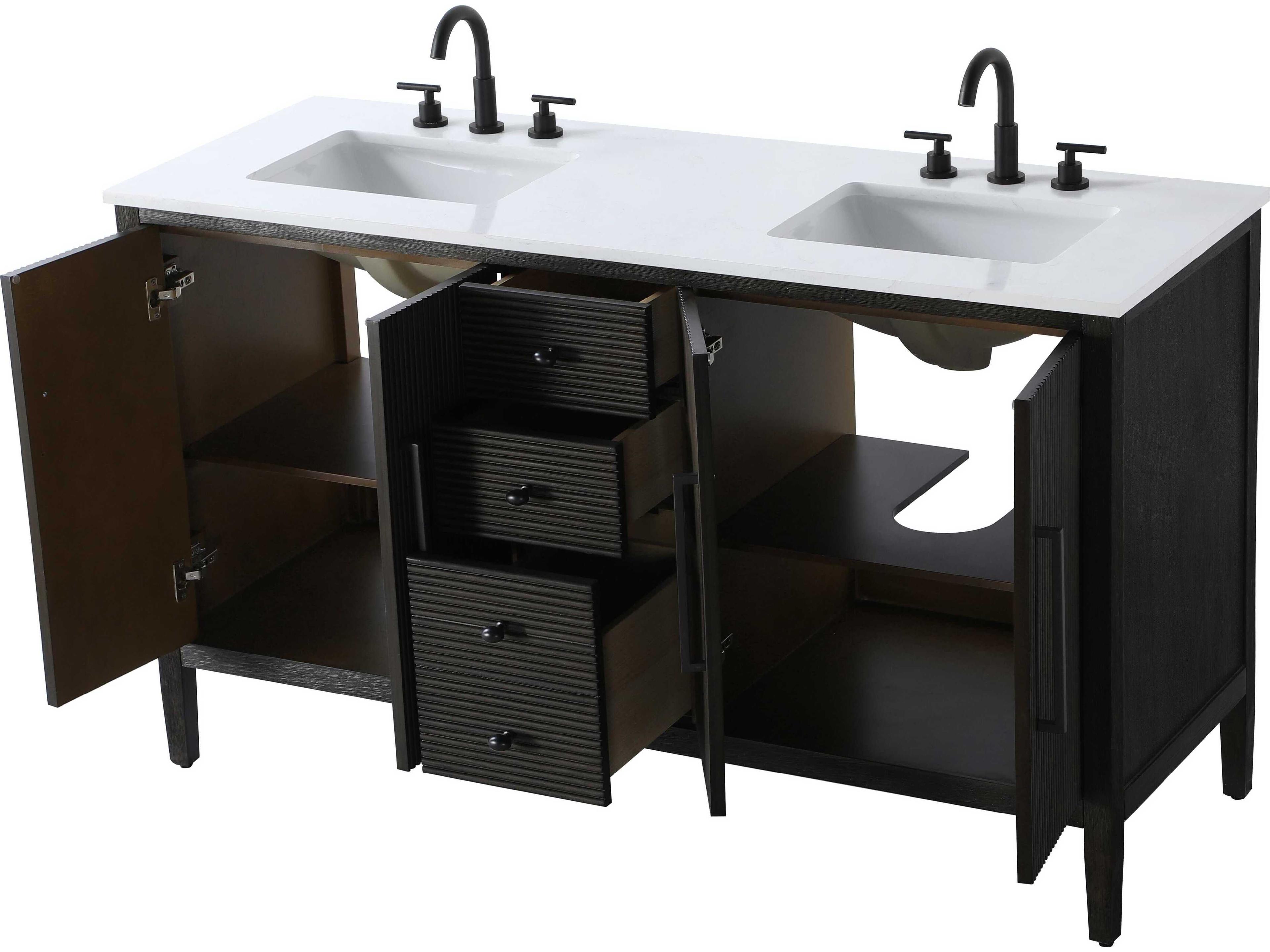 Elegant Lighting Blakely Chocolate Oak Vanity
