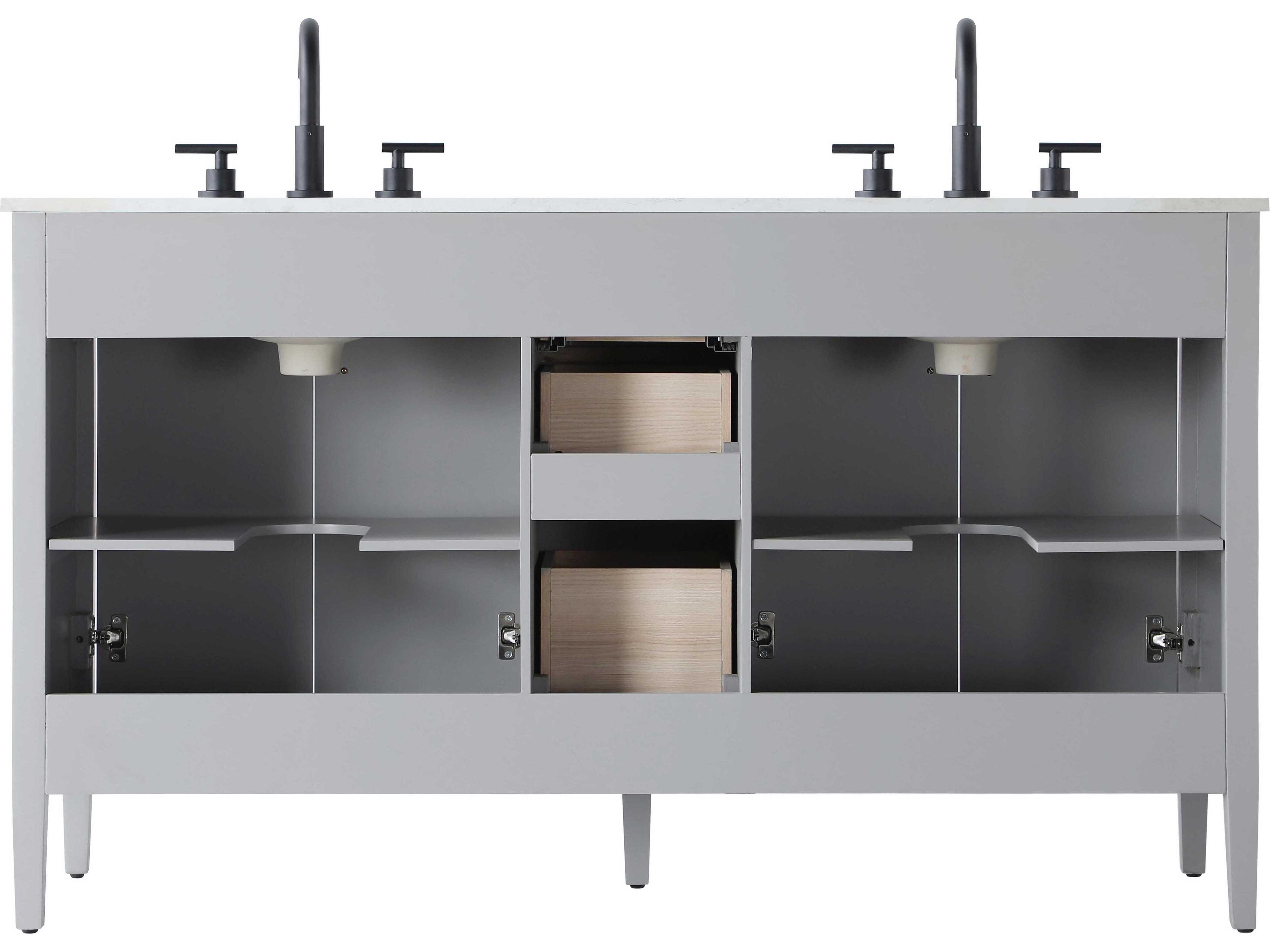 Elegant Lighting Blakely Grey Vanity