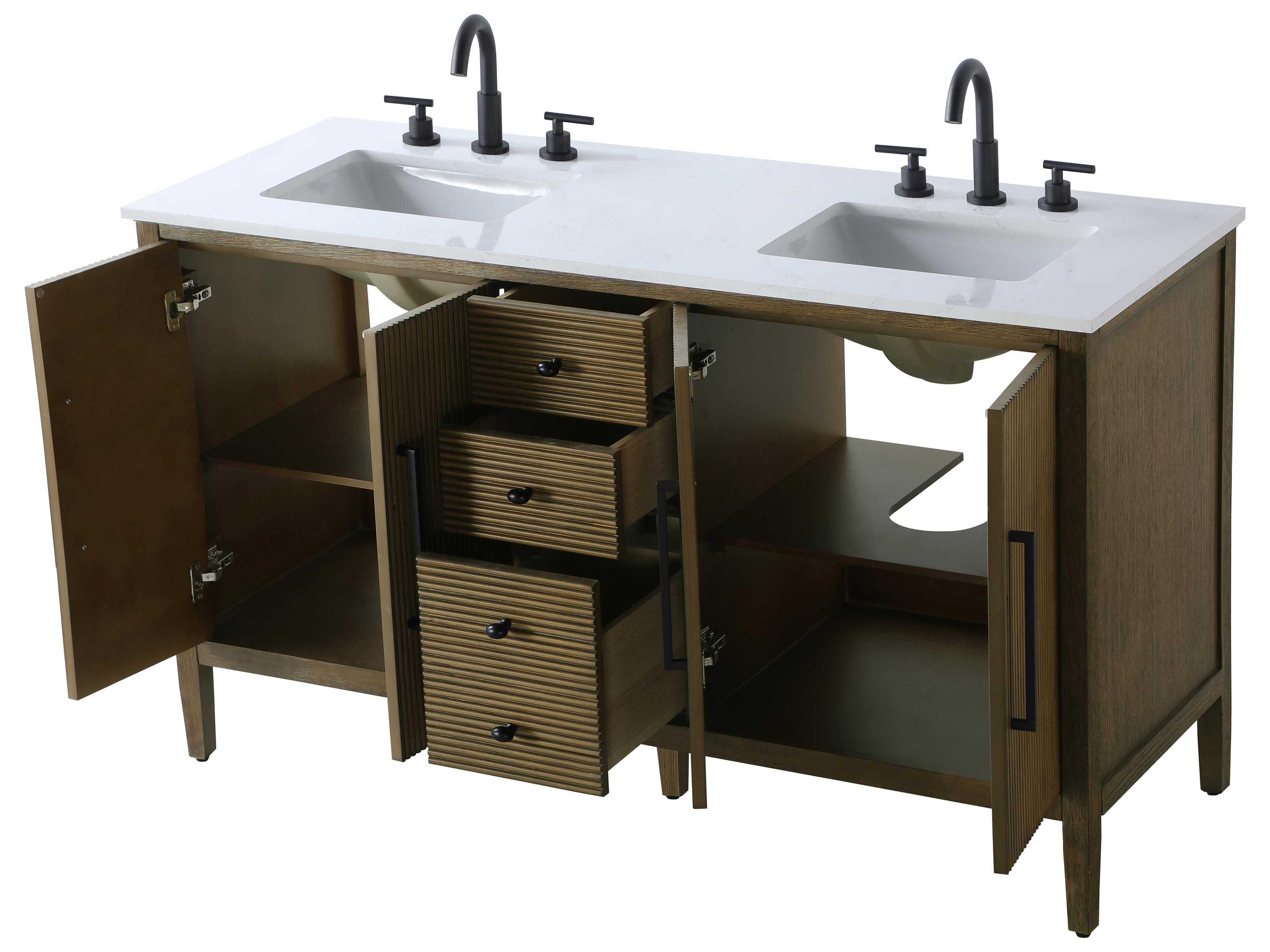 Elegant Lighting Blakely Hazel Oak Vanity
