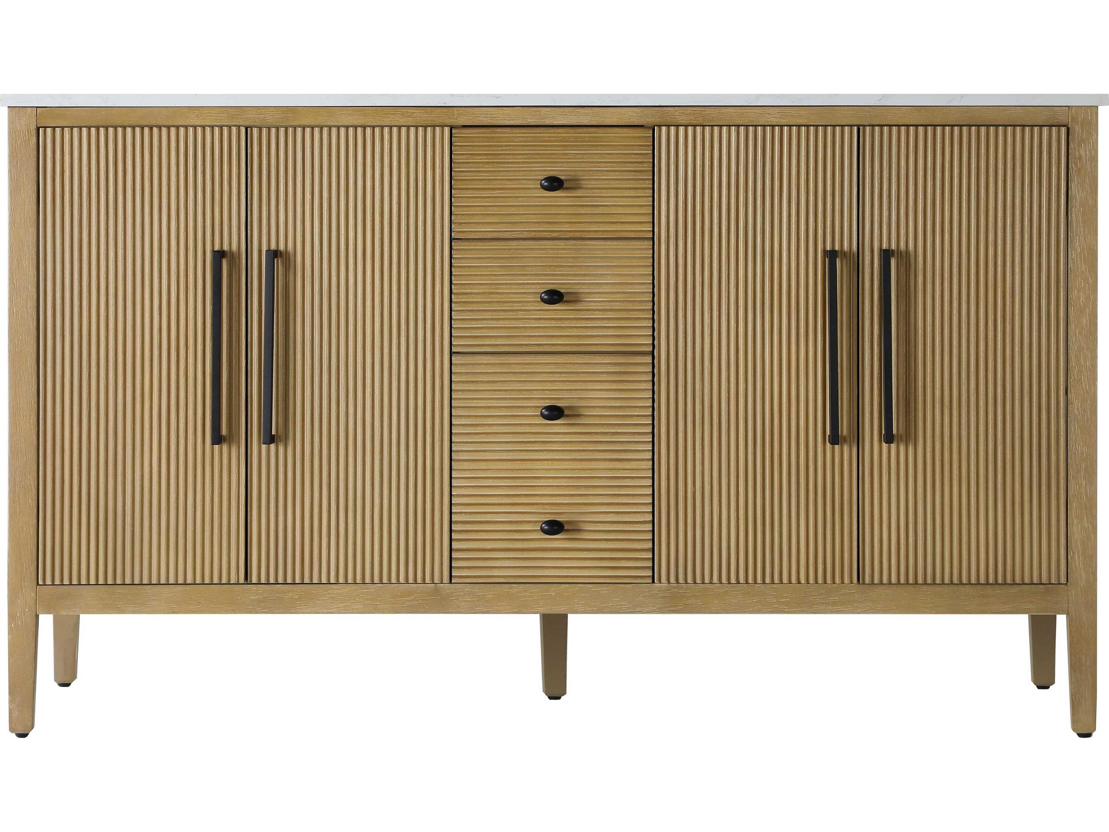 Elegant Lighting Blakely Linen Oak Vanity