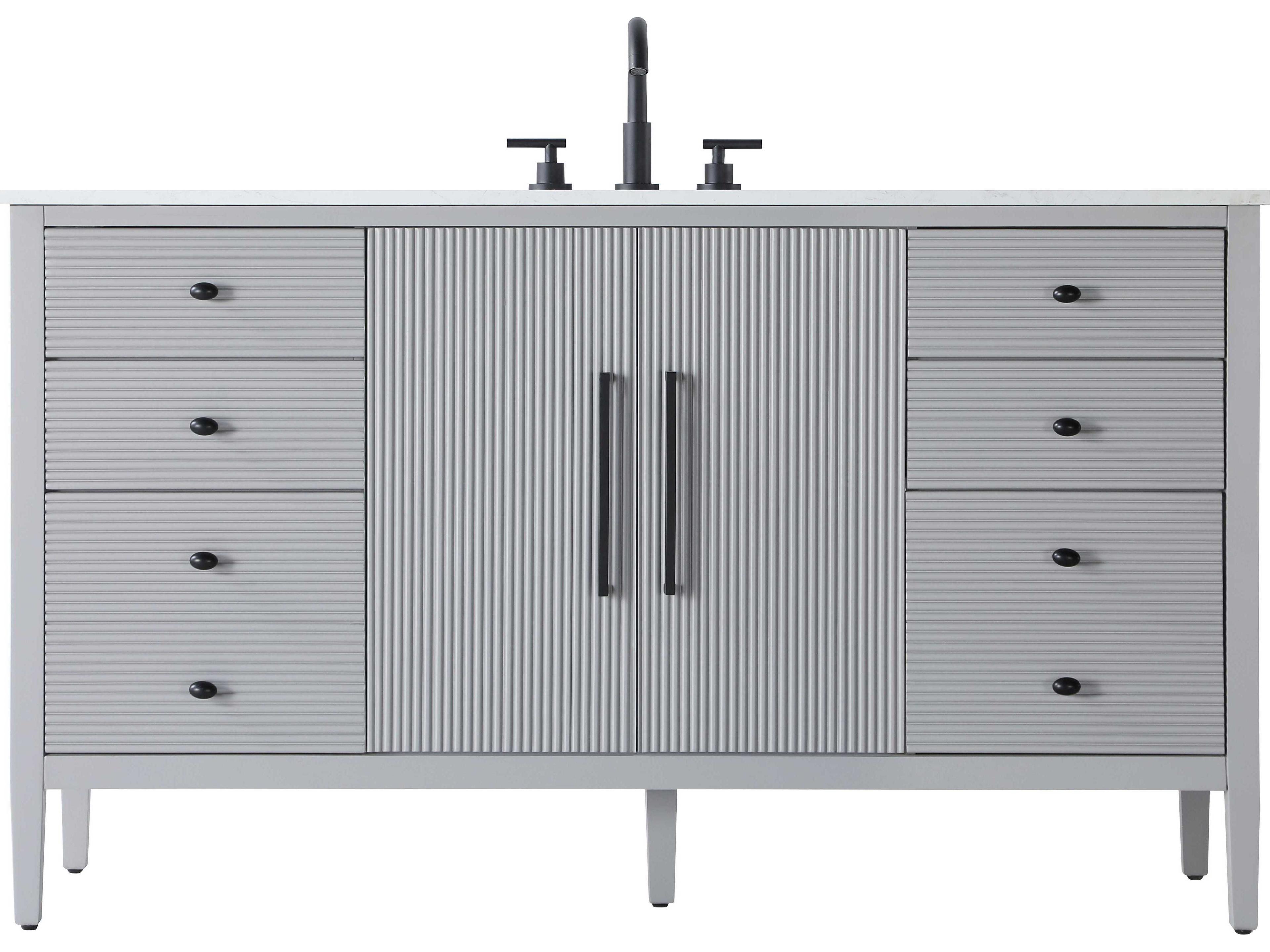 Elegant Lighting Blakely Grey Vanity