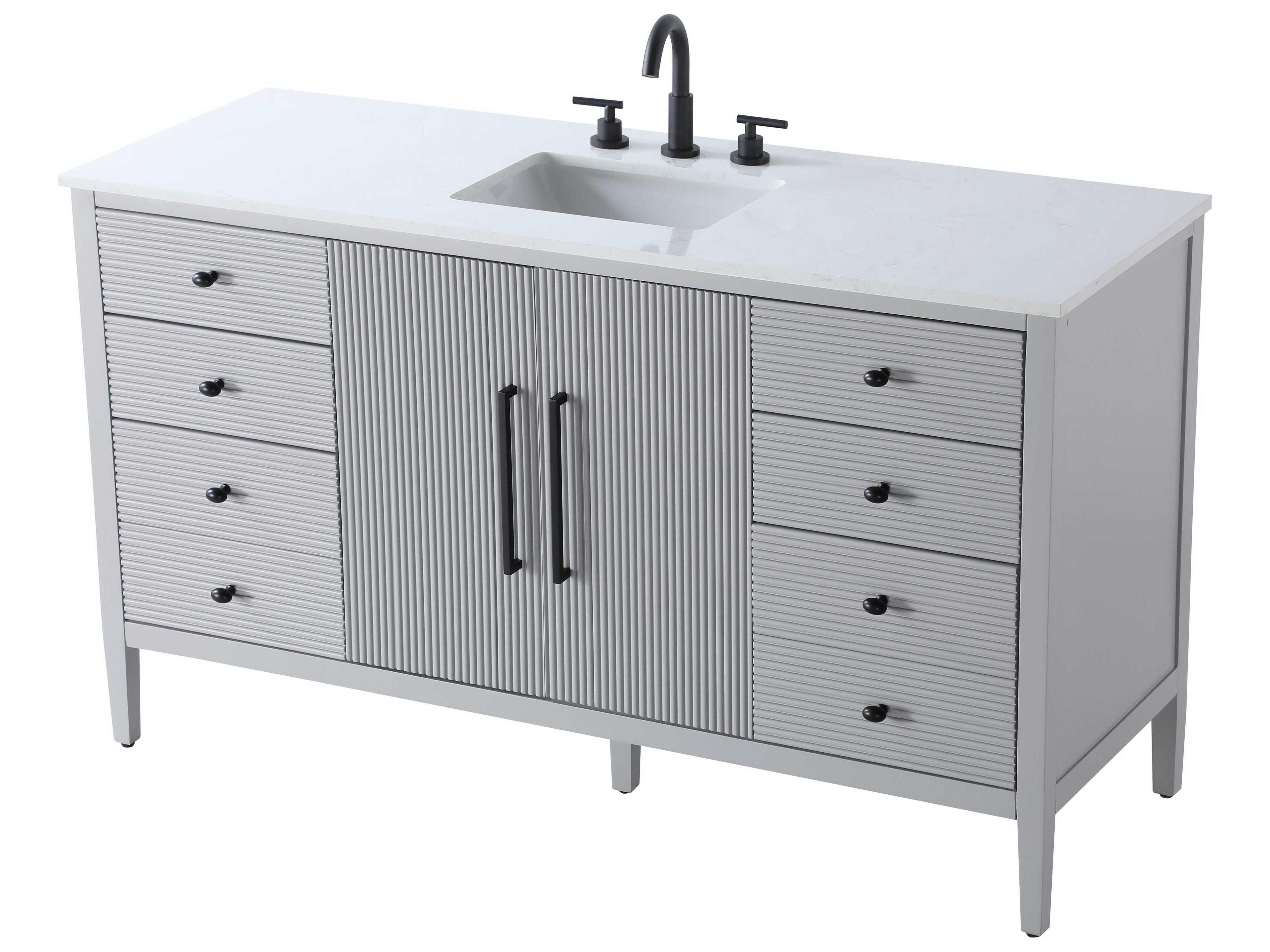 Elegant Lighting Blakely Grey Vanity