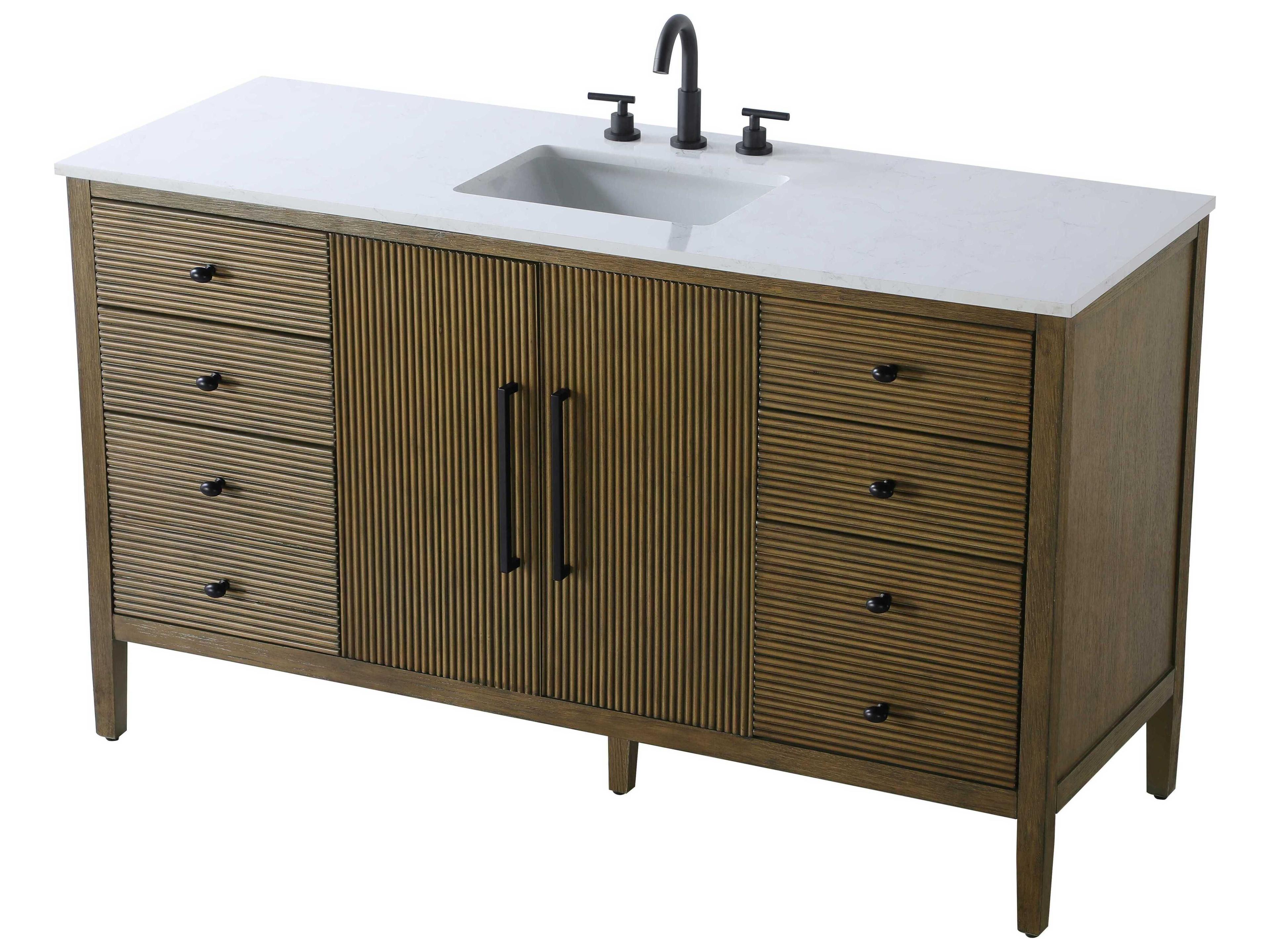 Elegant Lighting Blakely Hazel Oak Vanity