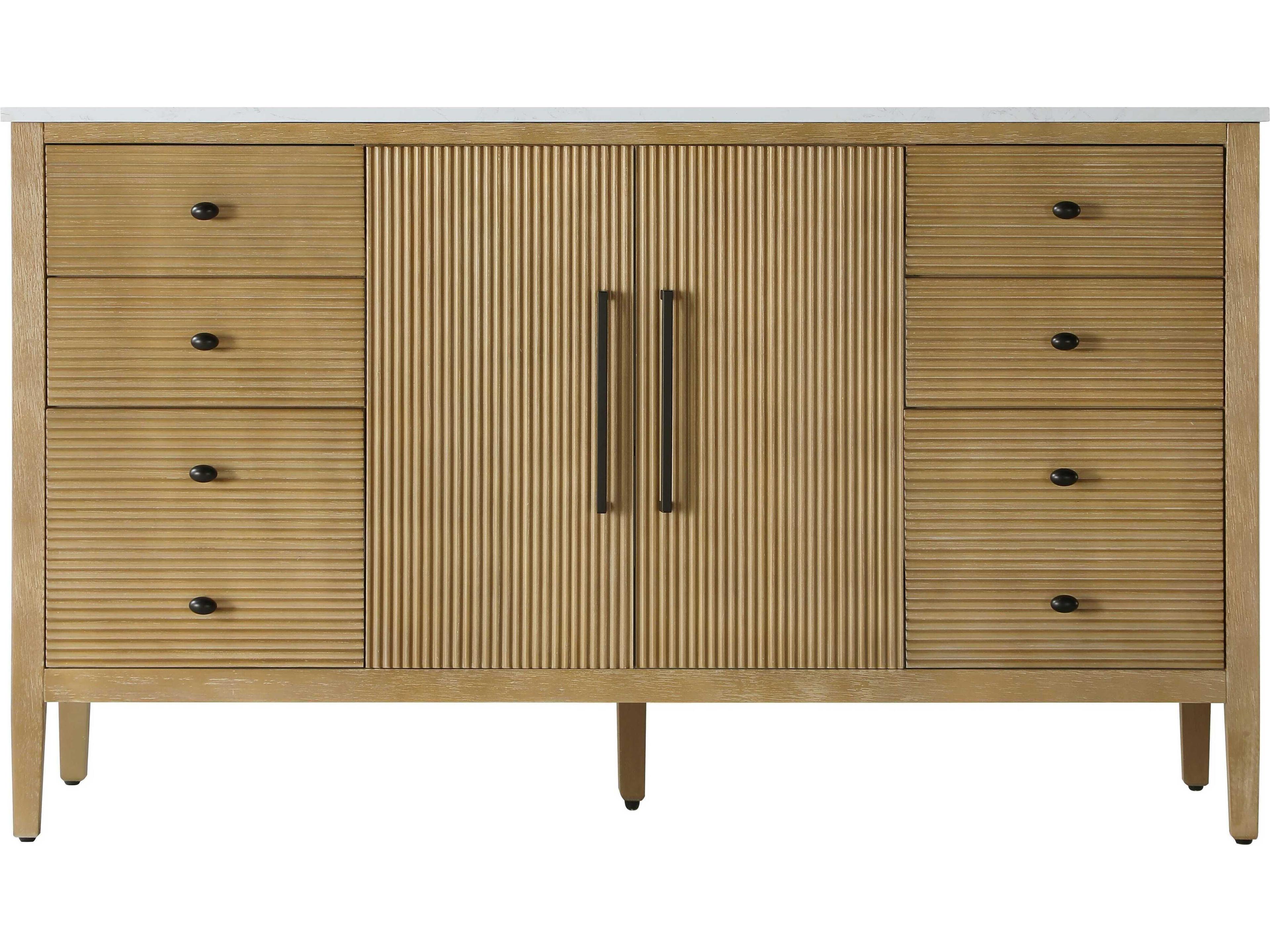 Elegant Lighting Blakely Linen Oak Vanity