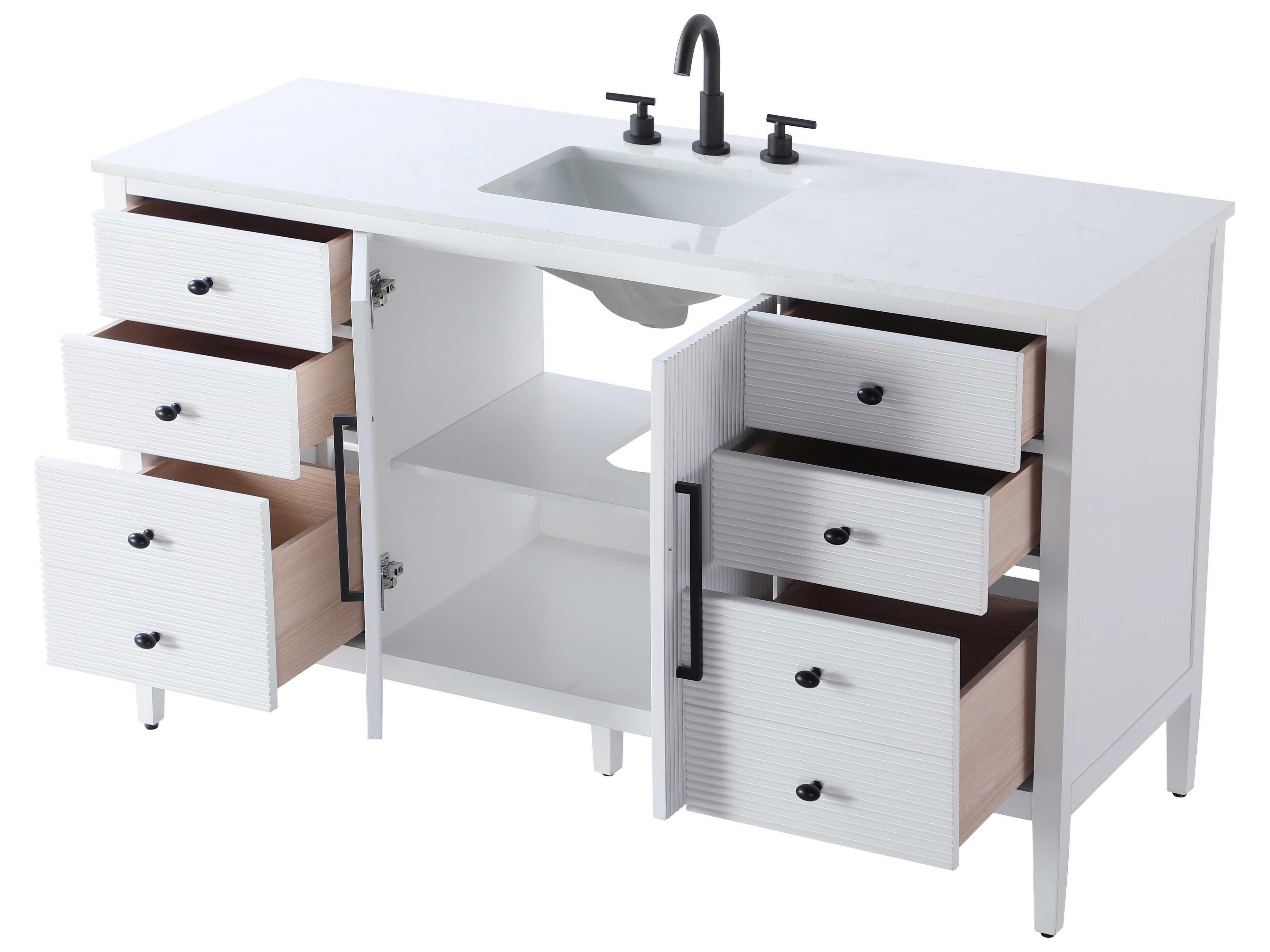 Elegant Lighting Blakely White Vanity