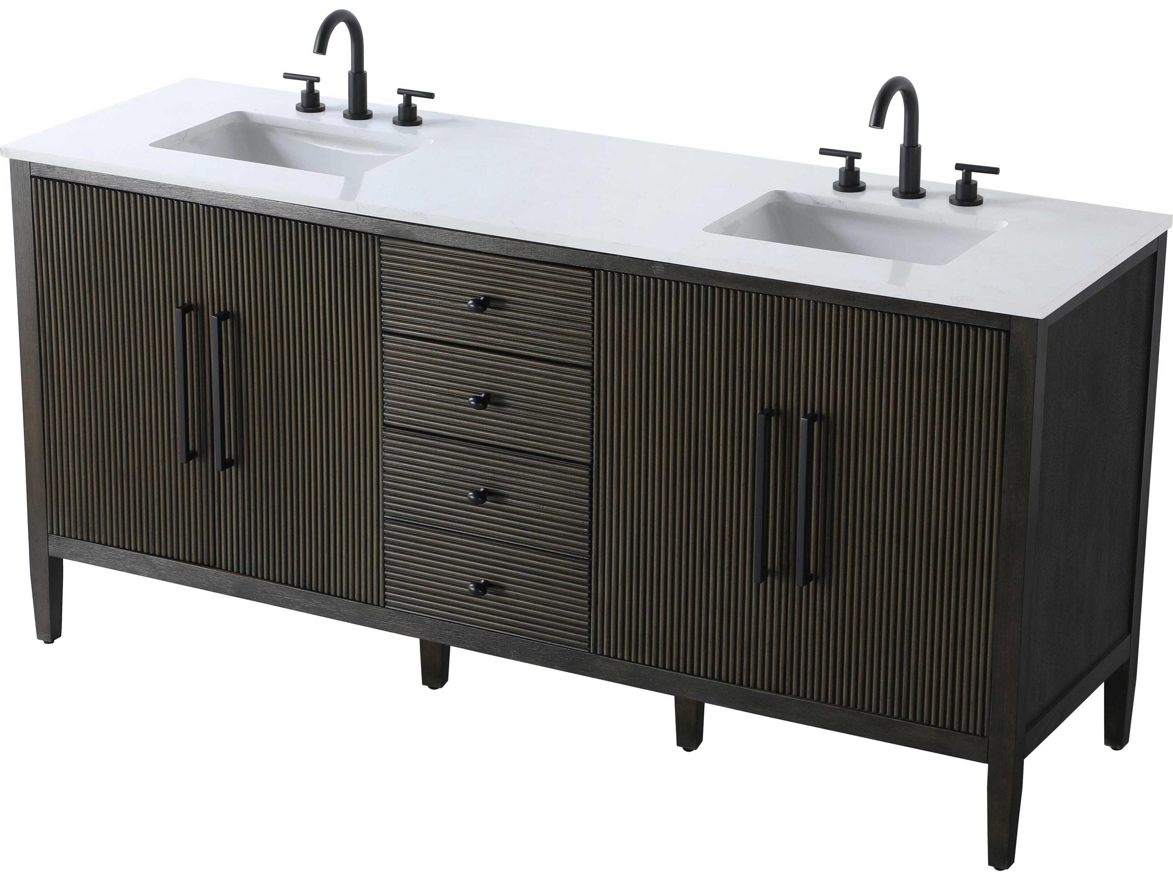 Elegant Lighting Blakely Chocolate Oak Vanity