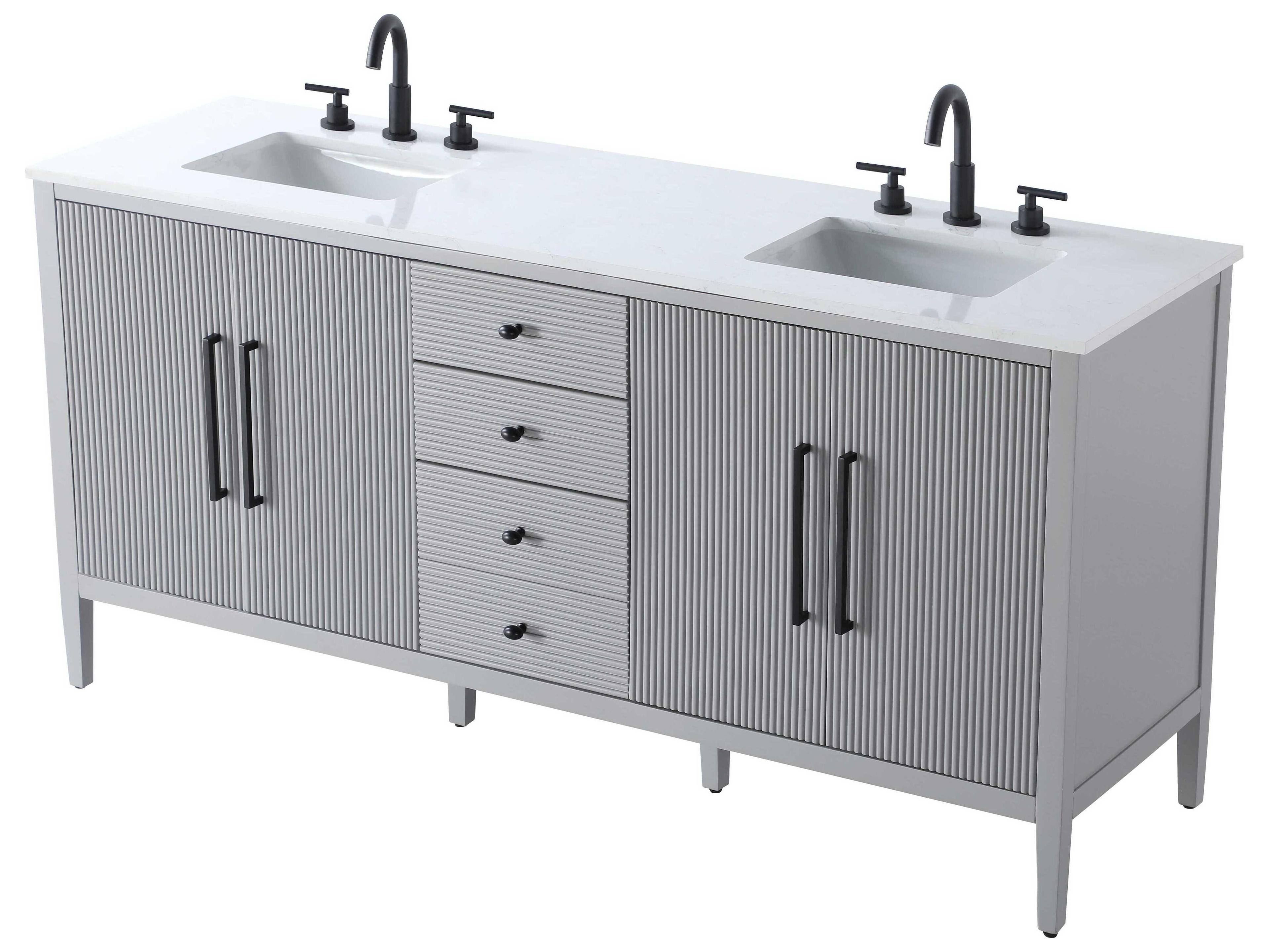 Elegant Lighting Blakely Grey Vanity