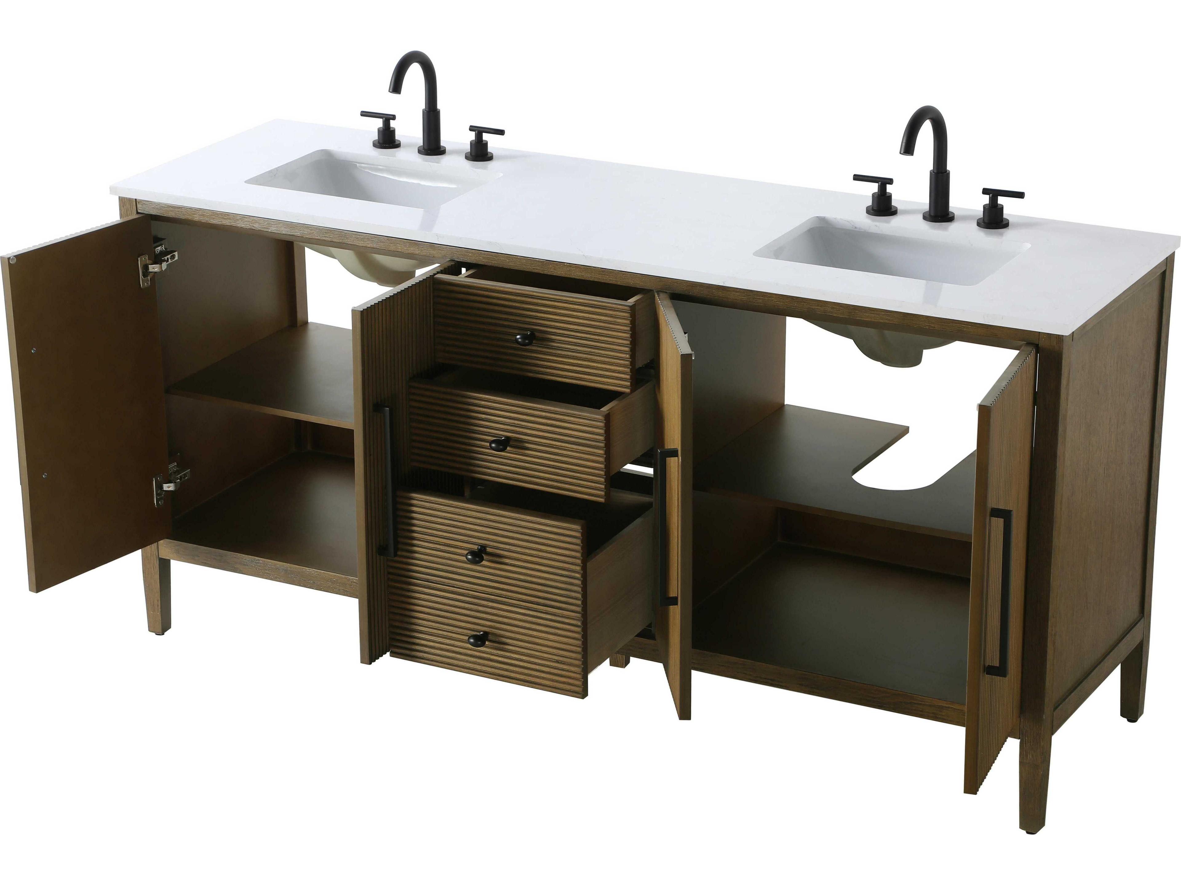 Elegant Lighting Blakely Hazel Oak Vanity
