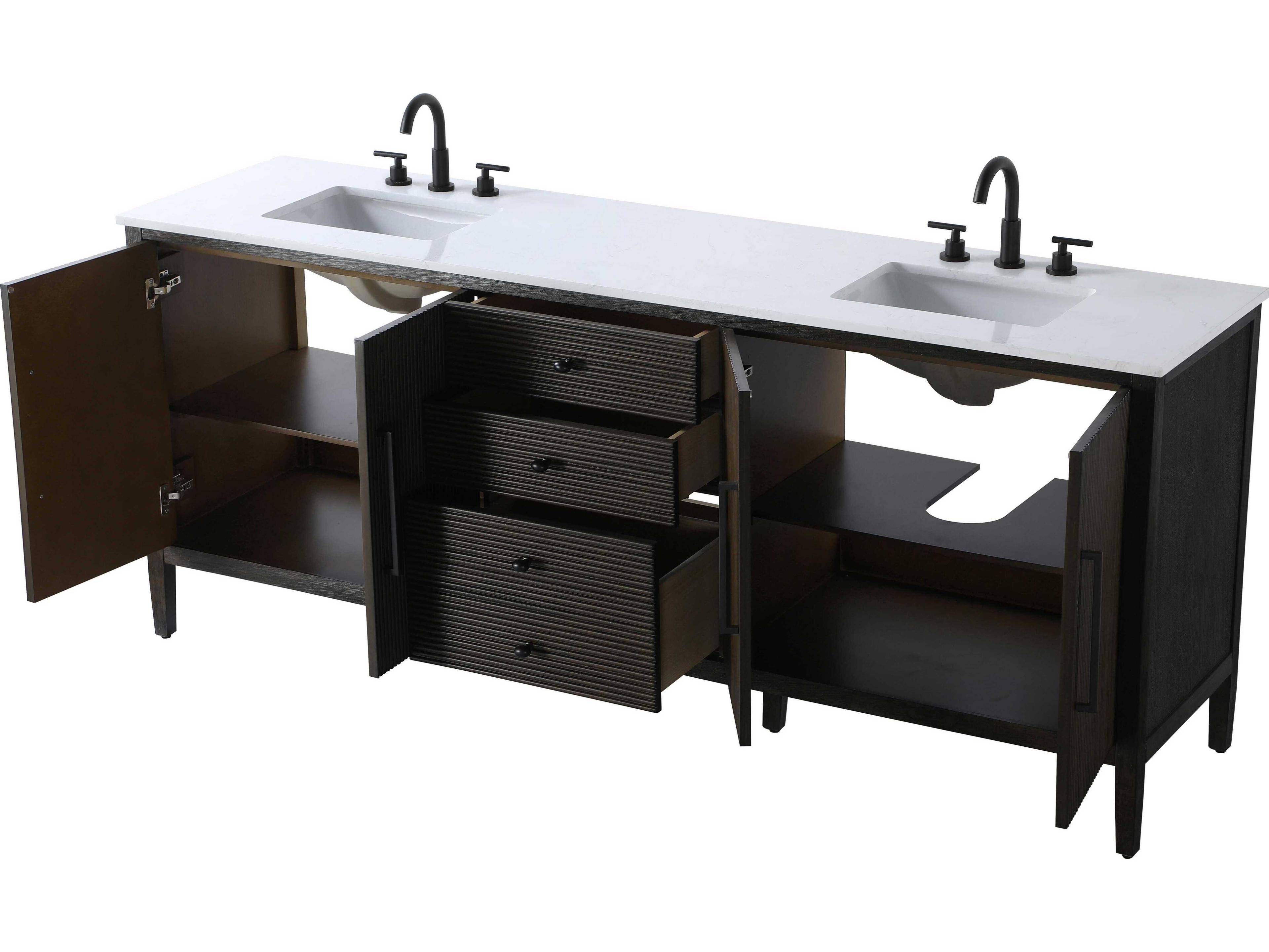 Elegant Lighting Blakely Chocolate Oak Vanity