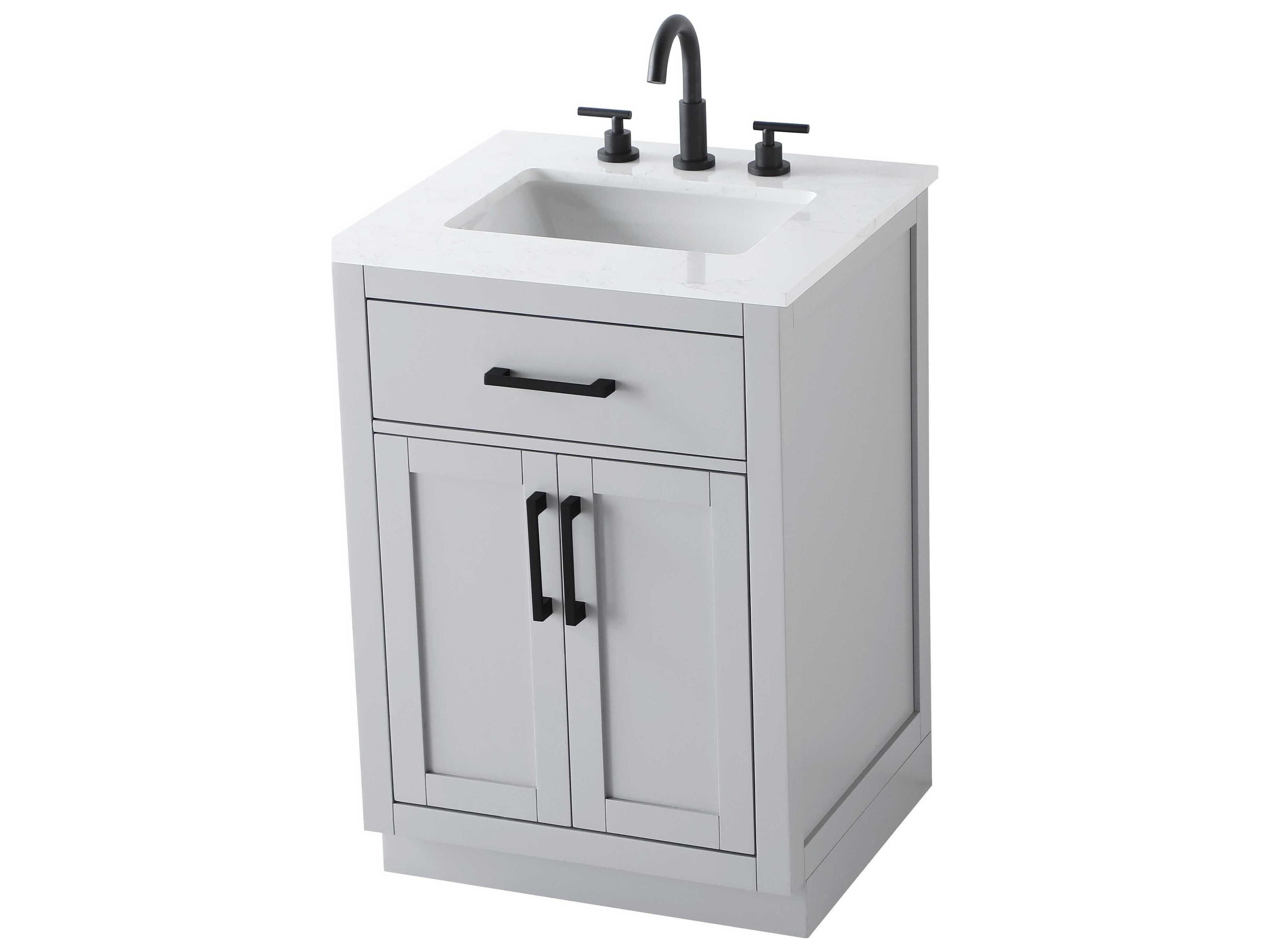 Elegant Lighting Alden Grey 24" Vanity