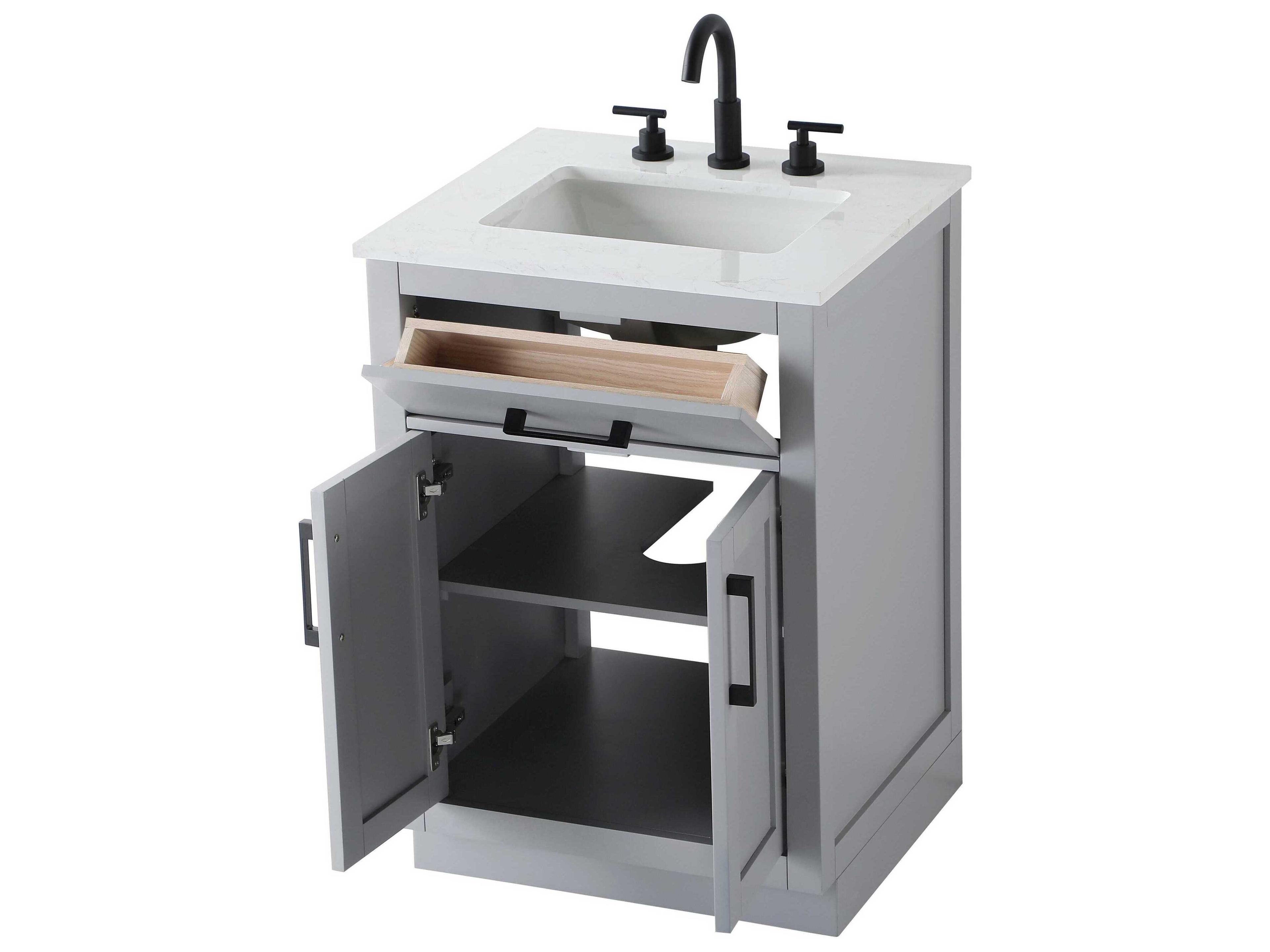 Elegant Lighting Alden Grey 24" Vanity