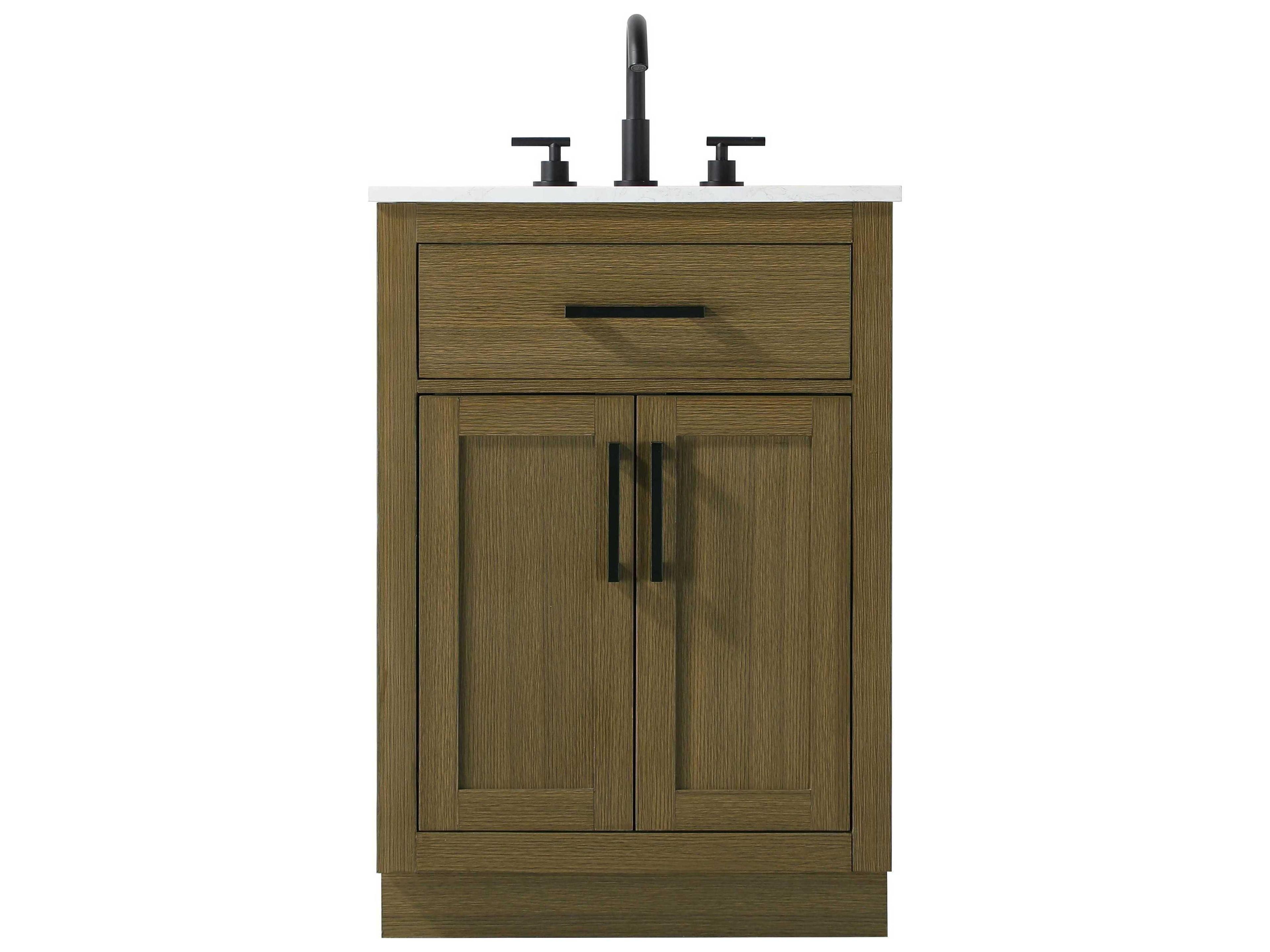 Elegant Lighting Alden Chestnut Brown 24" Vanity