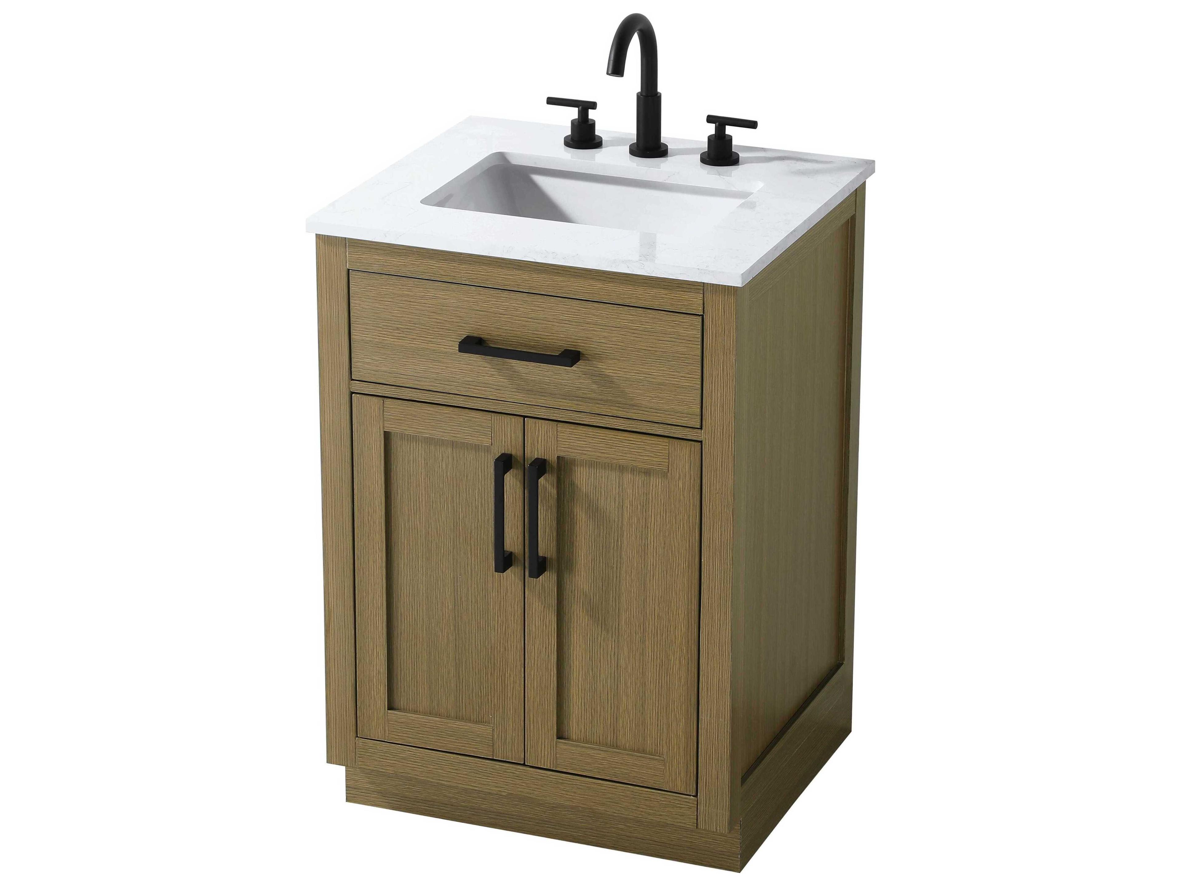 Elegant Lighting Alden Chestnut Brown 24" Vanity