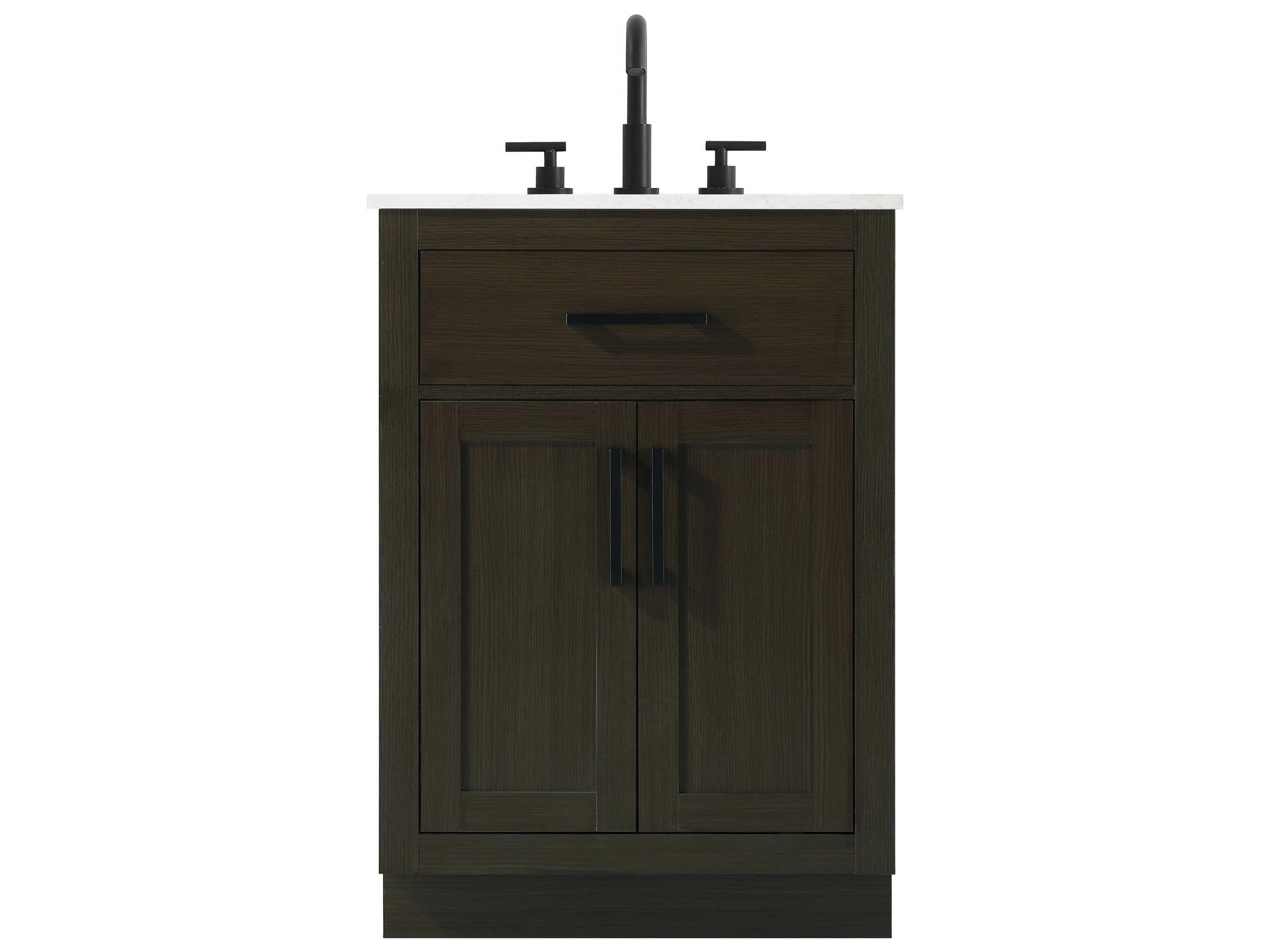 Elegant Lighting Alden Mocha Brown 24" Vanity