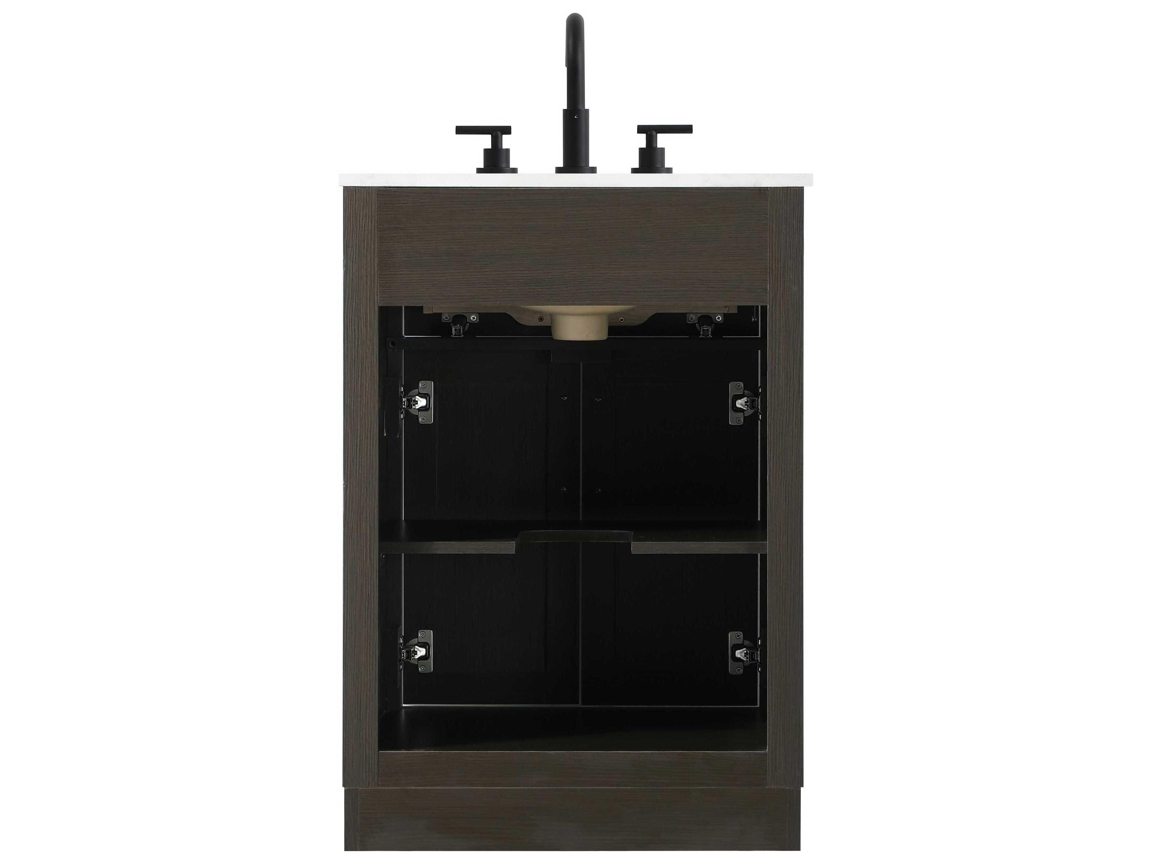Elegant Lighting Alden Mocha Brown 24" Vanity