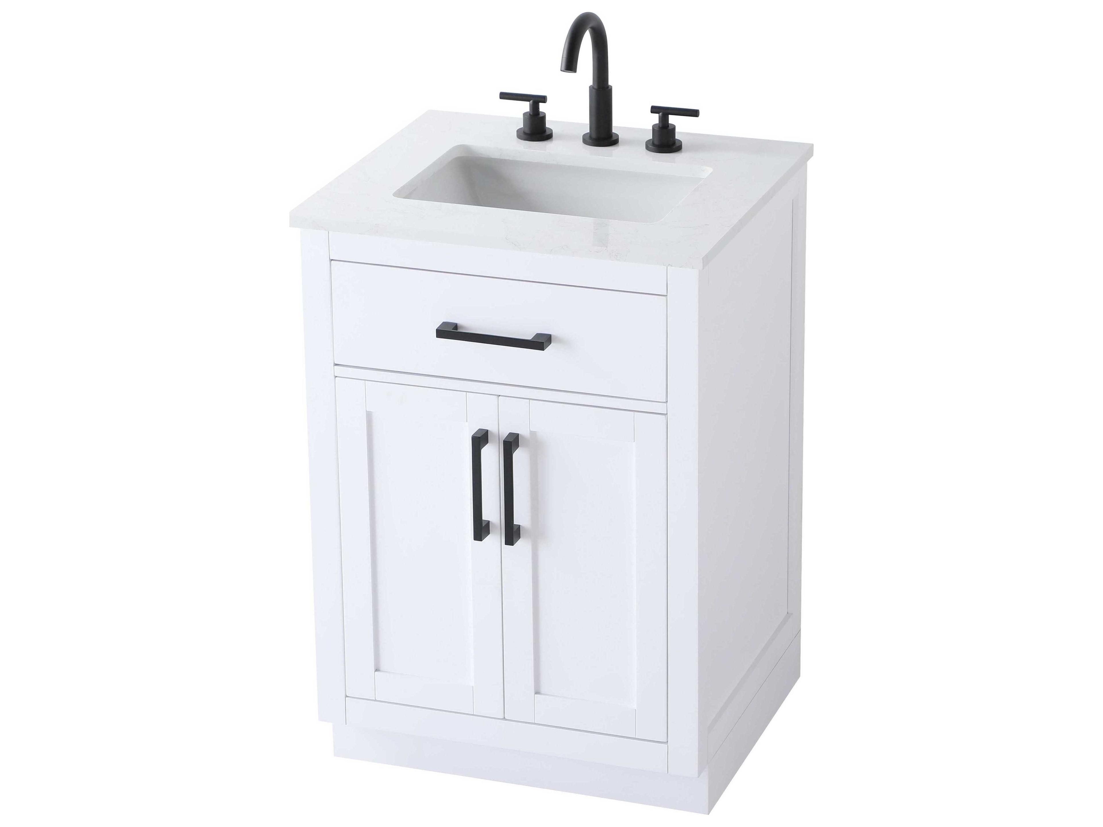 Elegant Lighting Alden White 24" Vanity