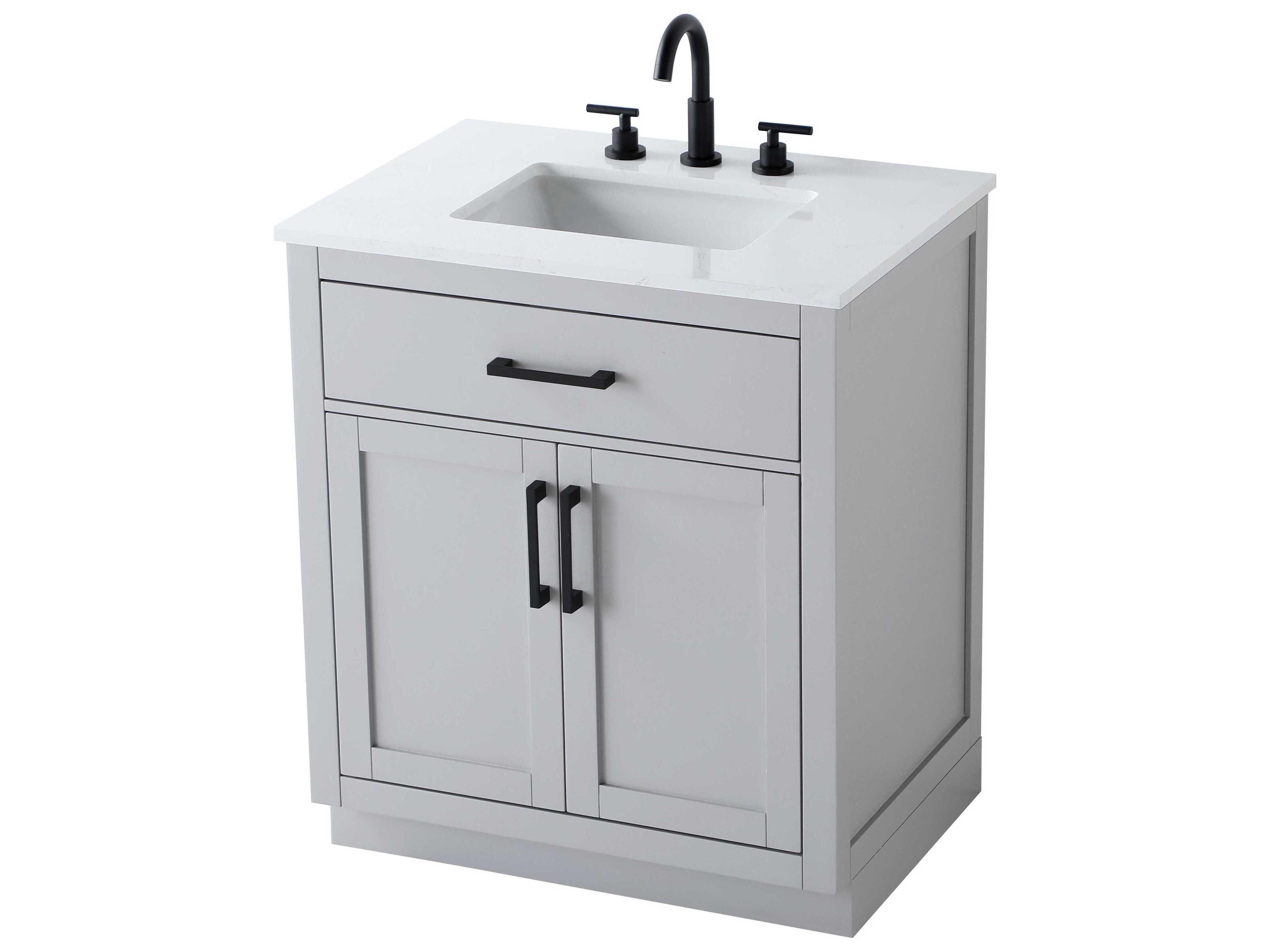 Elegant Lighting Alden Grey 30" Vanity